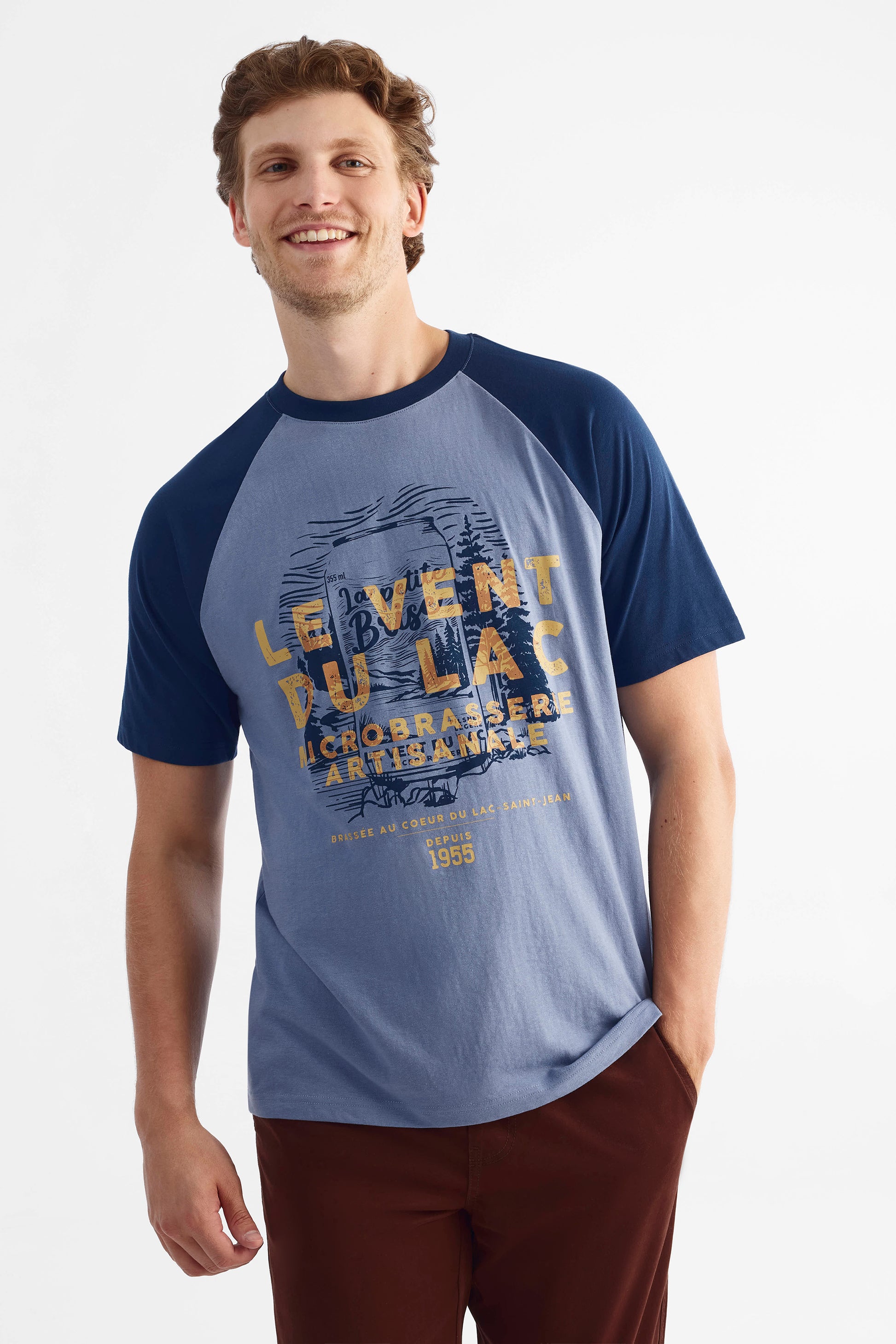 T-shirt uni 2/30$ - Homme && BLEU