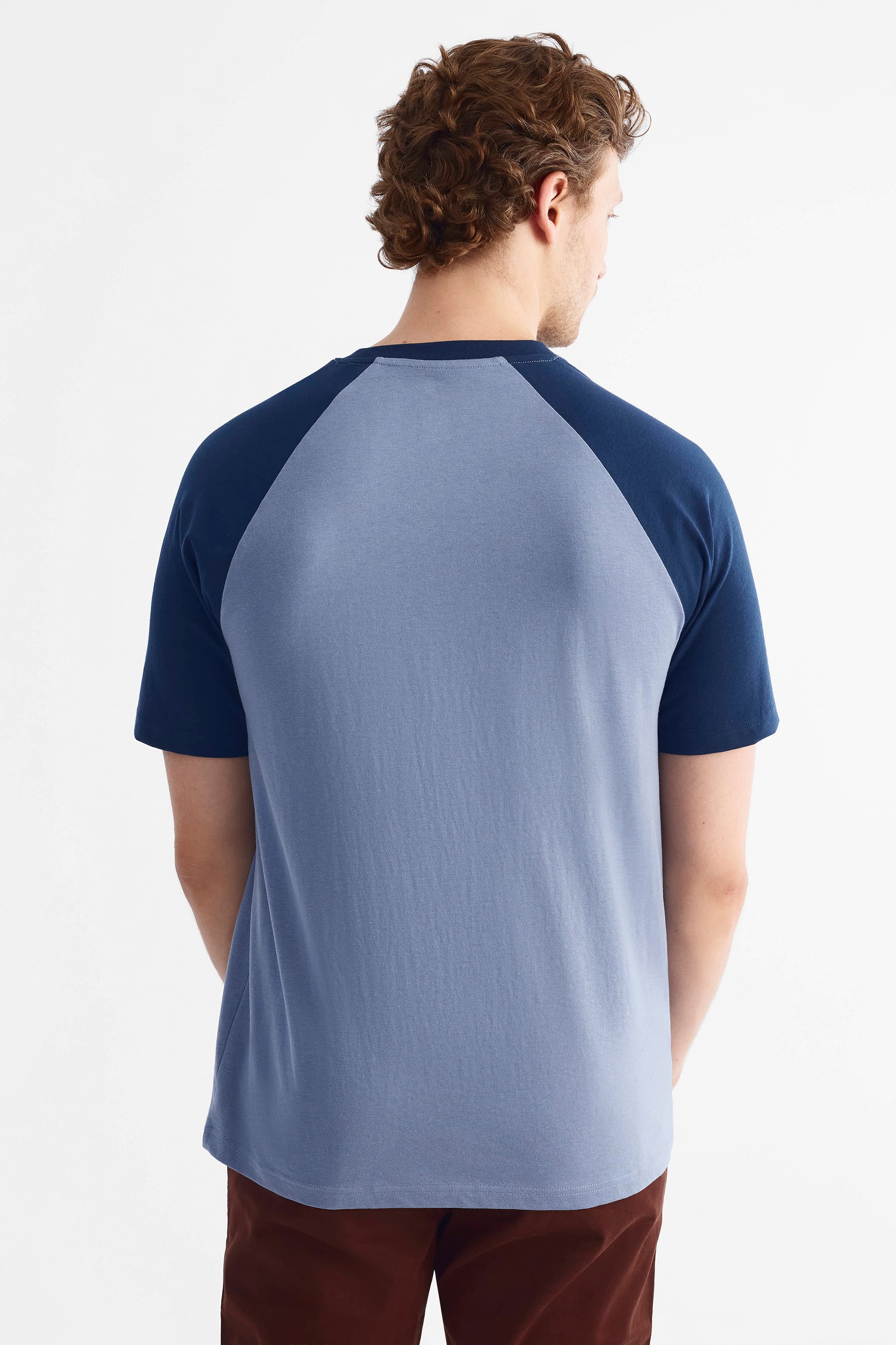 T-shirt uni 2/30$ - Homme && BLEU