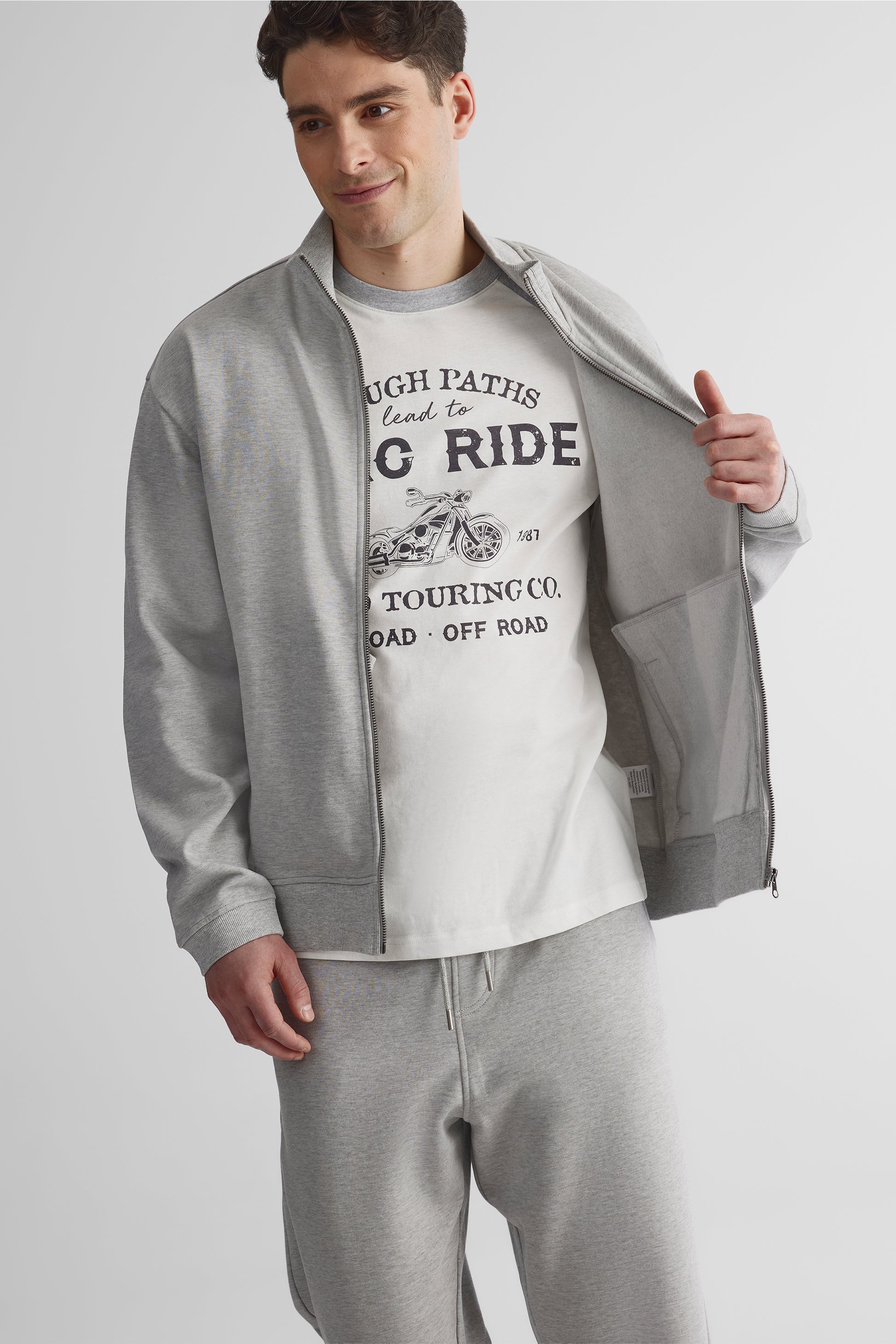 T-shirt uni 2/30$ - Homme && BLANC CASSÉ