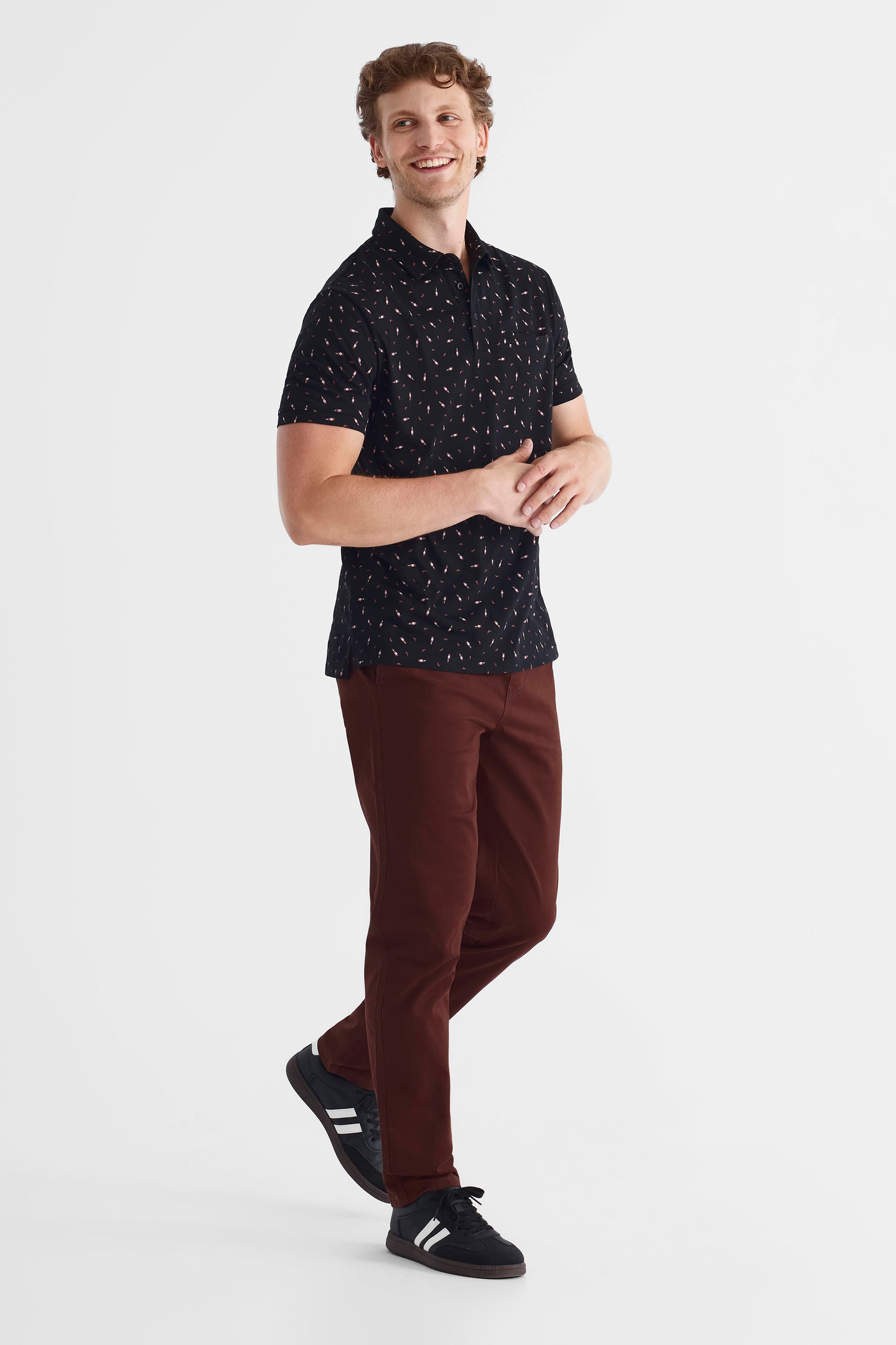 Polo en jersey de coton - Homme && NOIR/MULTI