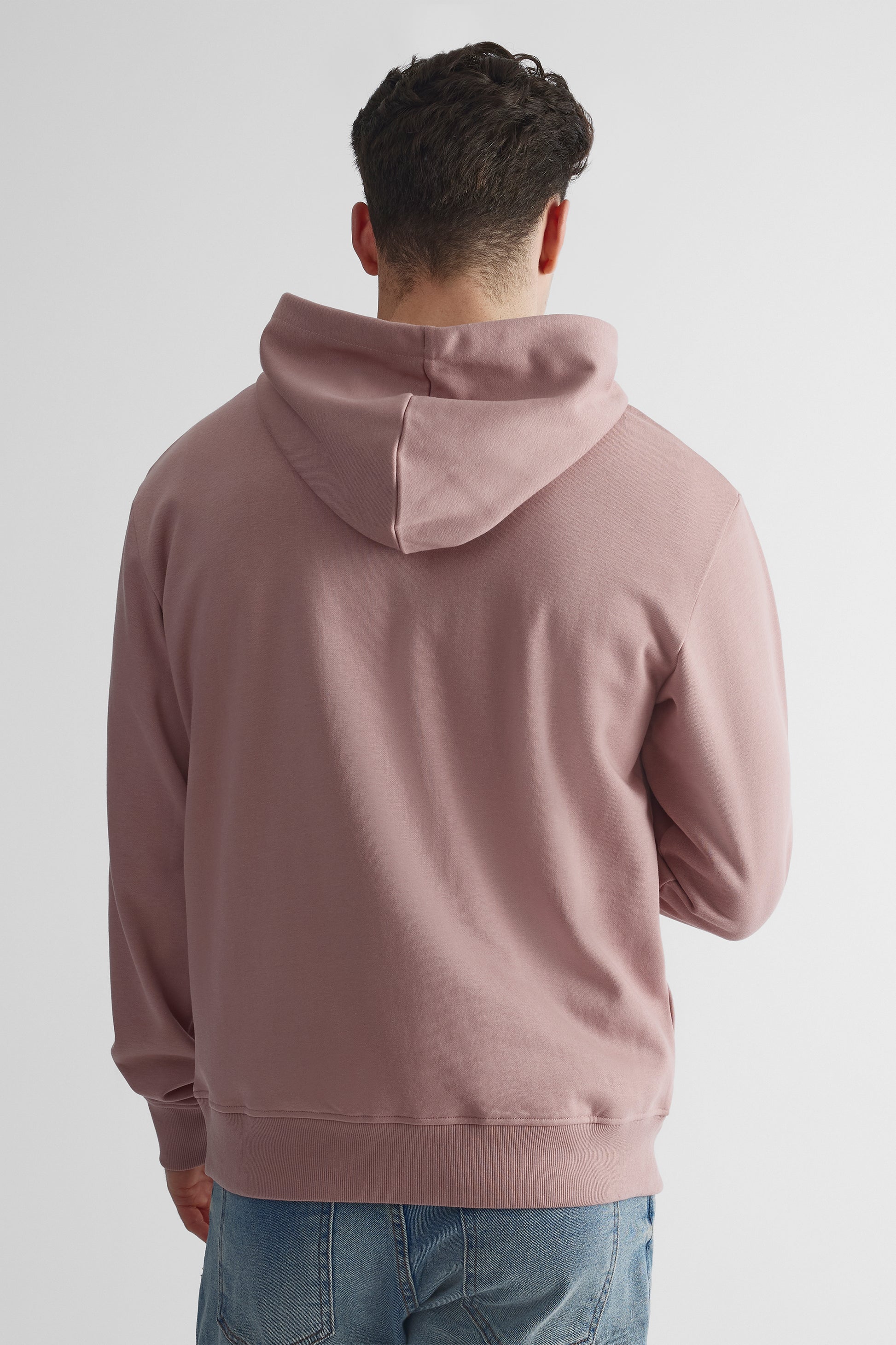 Chandail ouaté à col rond - Homme && VIEUX ROSE
