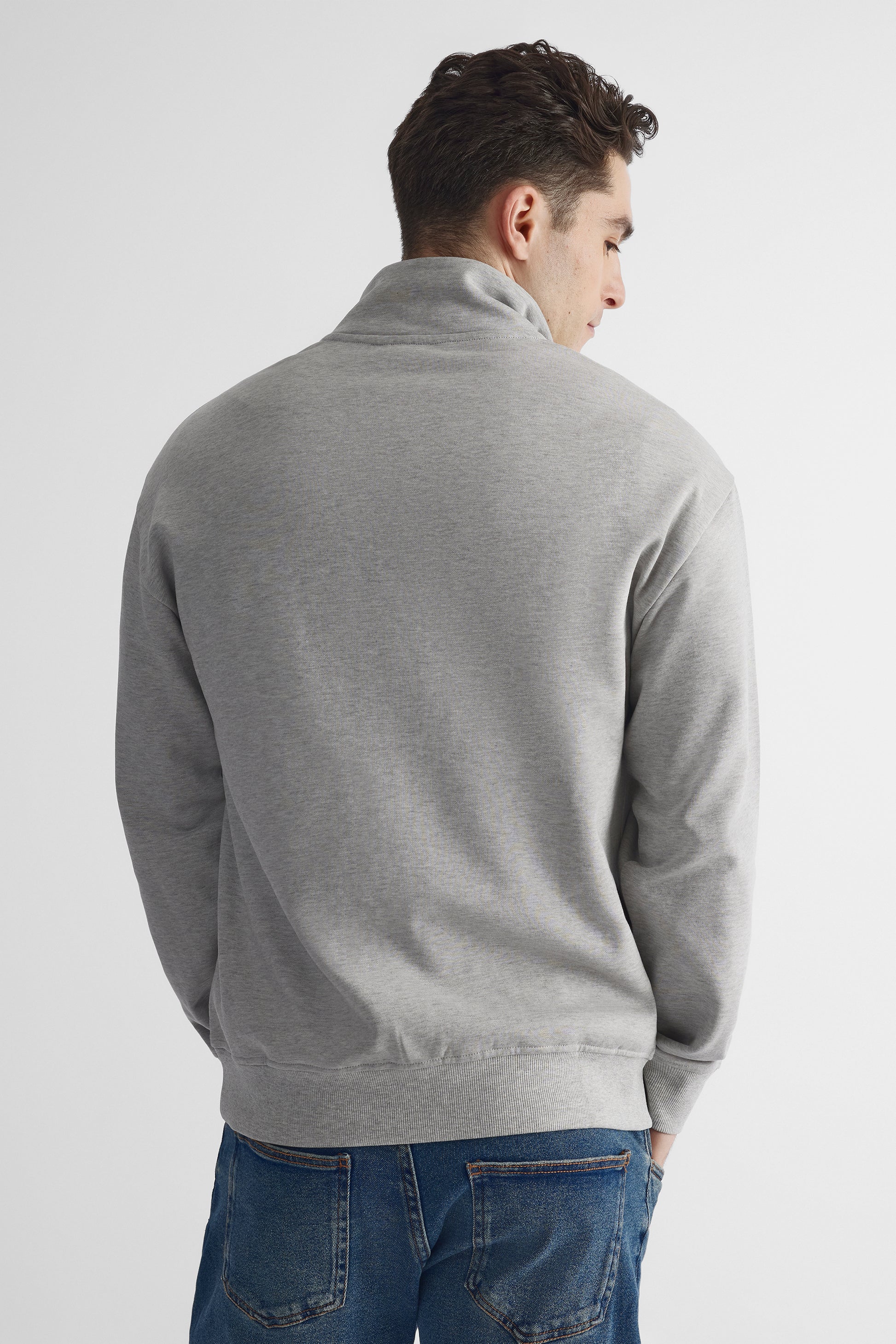 Chandail ouaté à capuchon - Homme && GRIS MIXTE