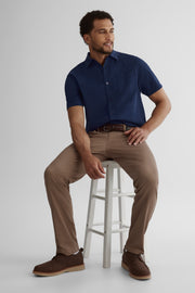 Chemise en coton brossé - Homme && MARIN MIXTE