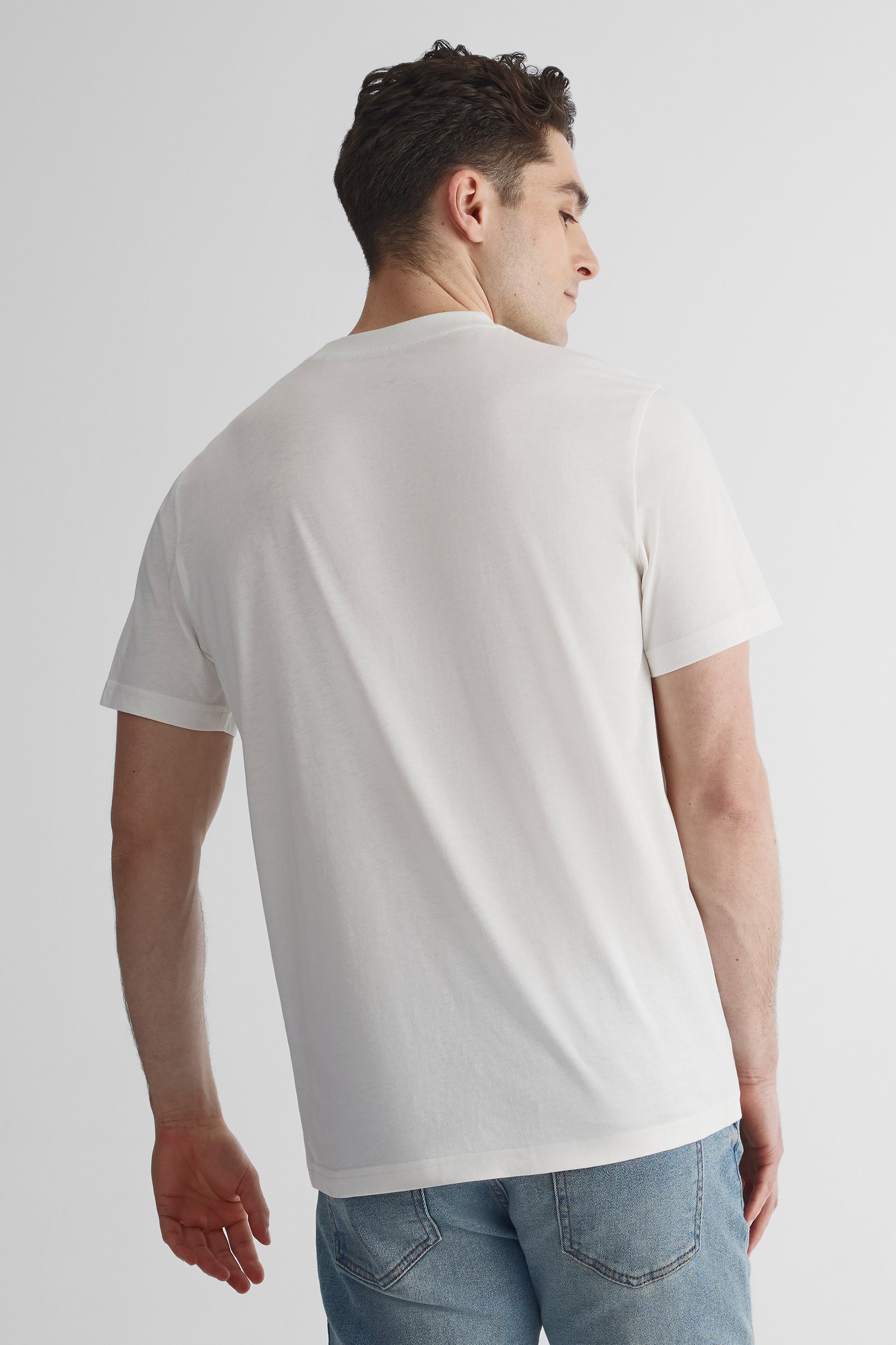 T-shirt graphique 2/30$ - Homme && BLANC CASSÉ