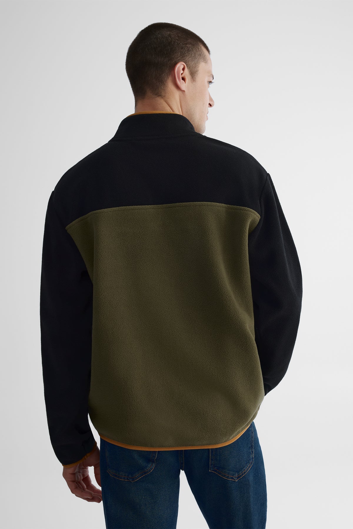 Chandail micropolaire chaud - Homme && OLIVE