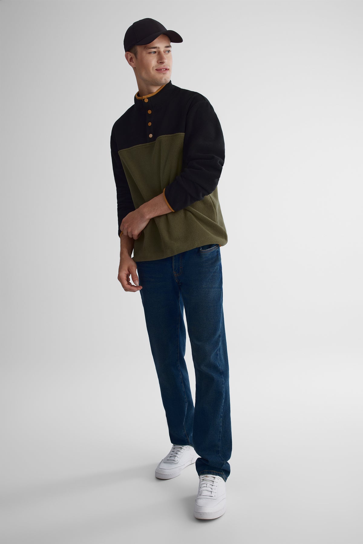 Chandail micropolaire chaud - Homme && OLIVE