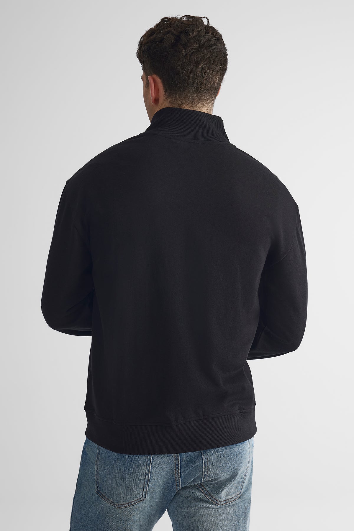 Veste ouatée à fermeture éclair - Homme && NOIR