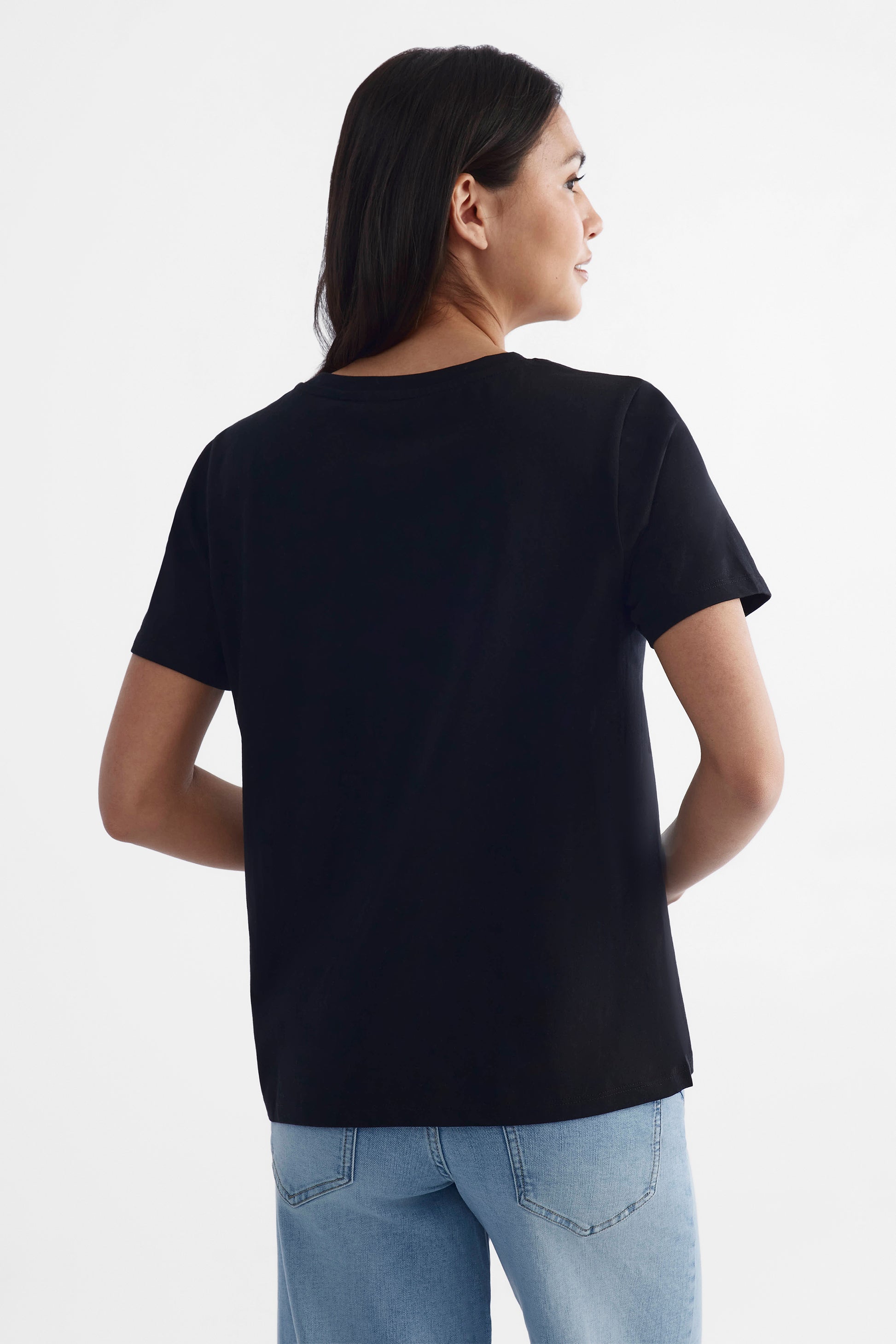 T-shirt à manches courtes essentiel - Femme && NOIR