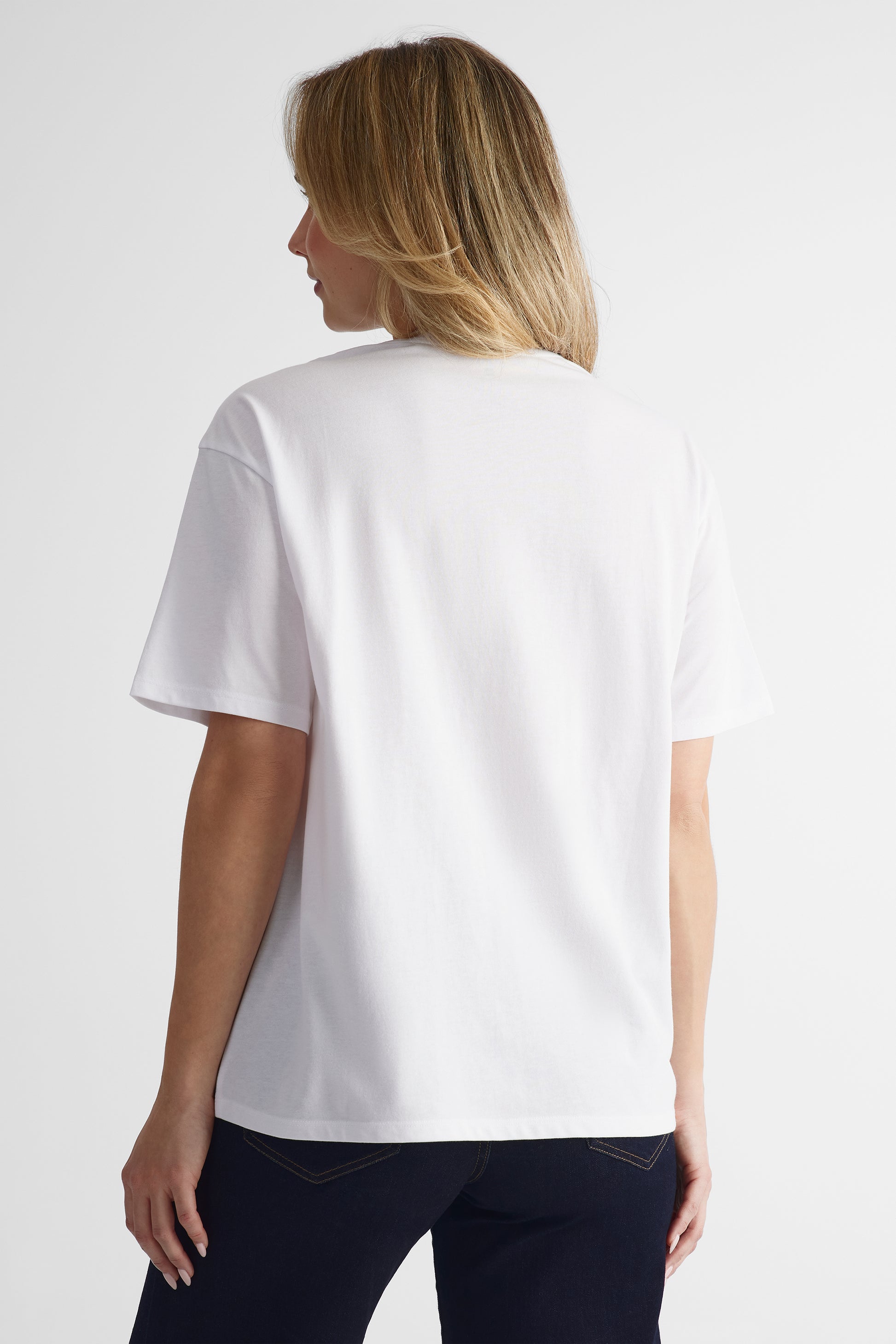 T-shirt tout-aller à manches courtes - Femme && BLANC