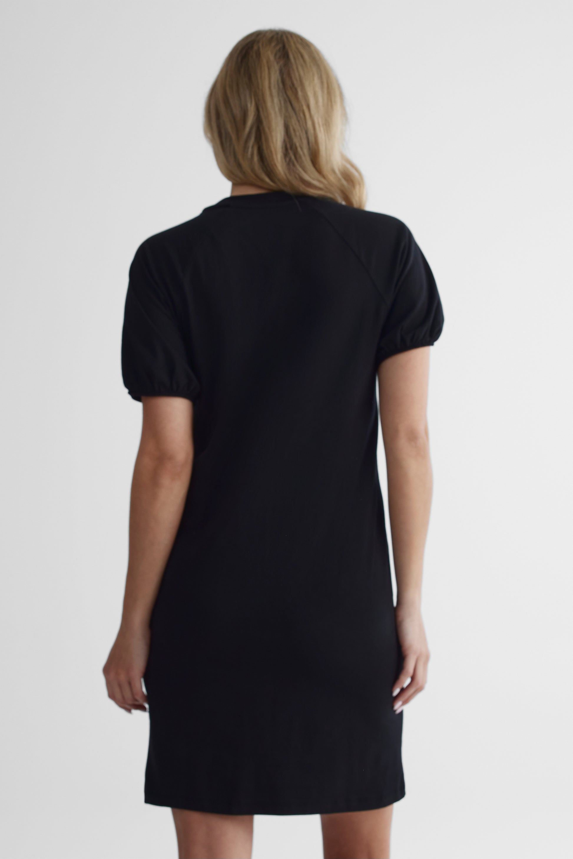 Robe extensible en coton - Femme && NOIR