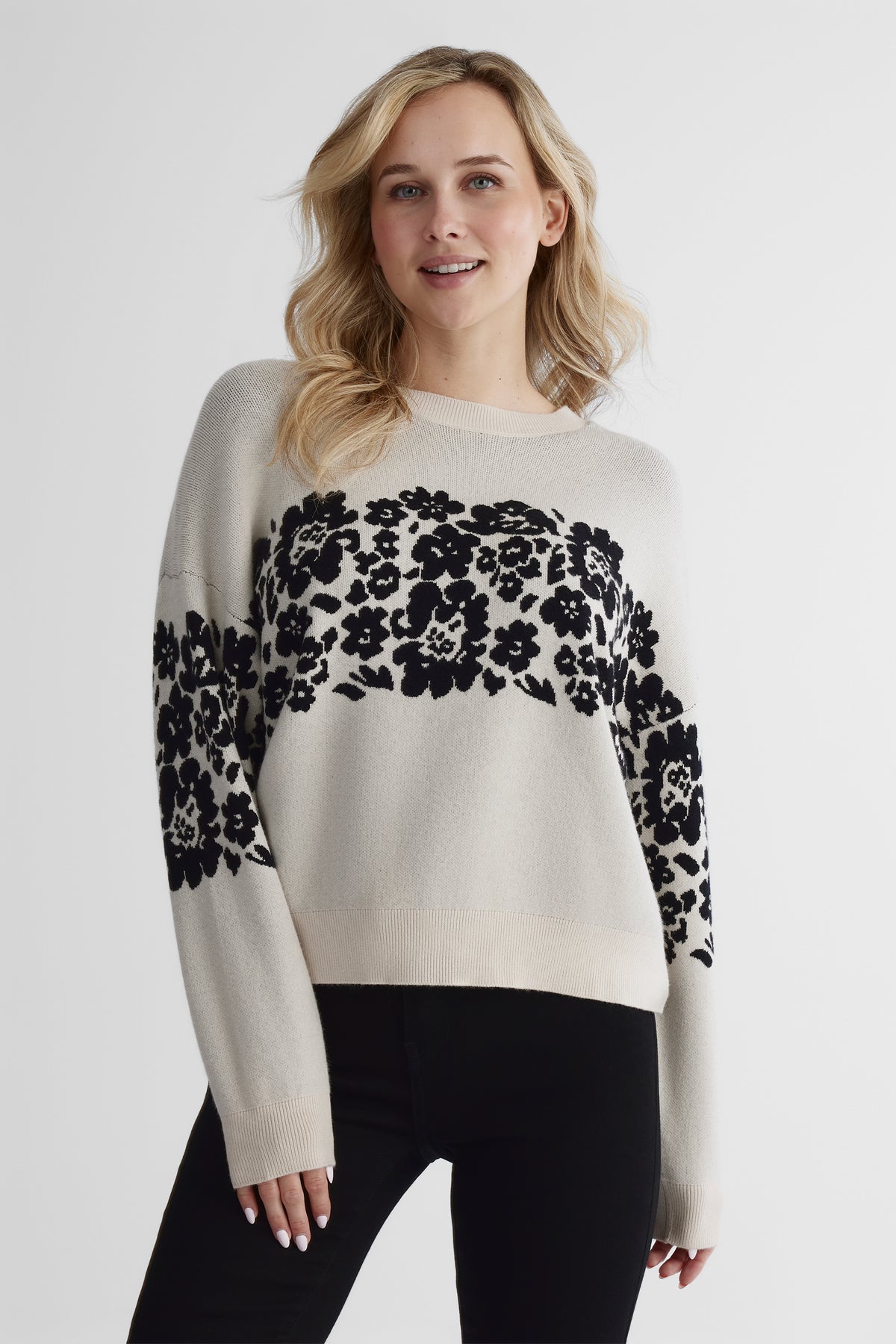 Chandail tricoté doux - Femme && BEIGE/MULTI