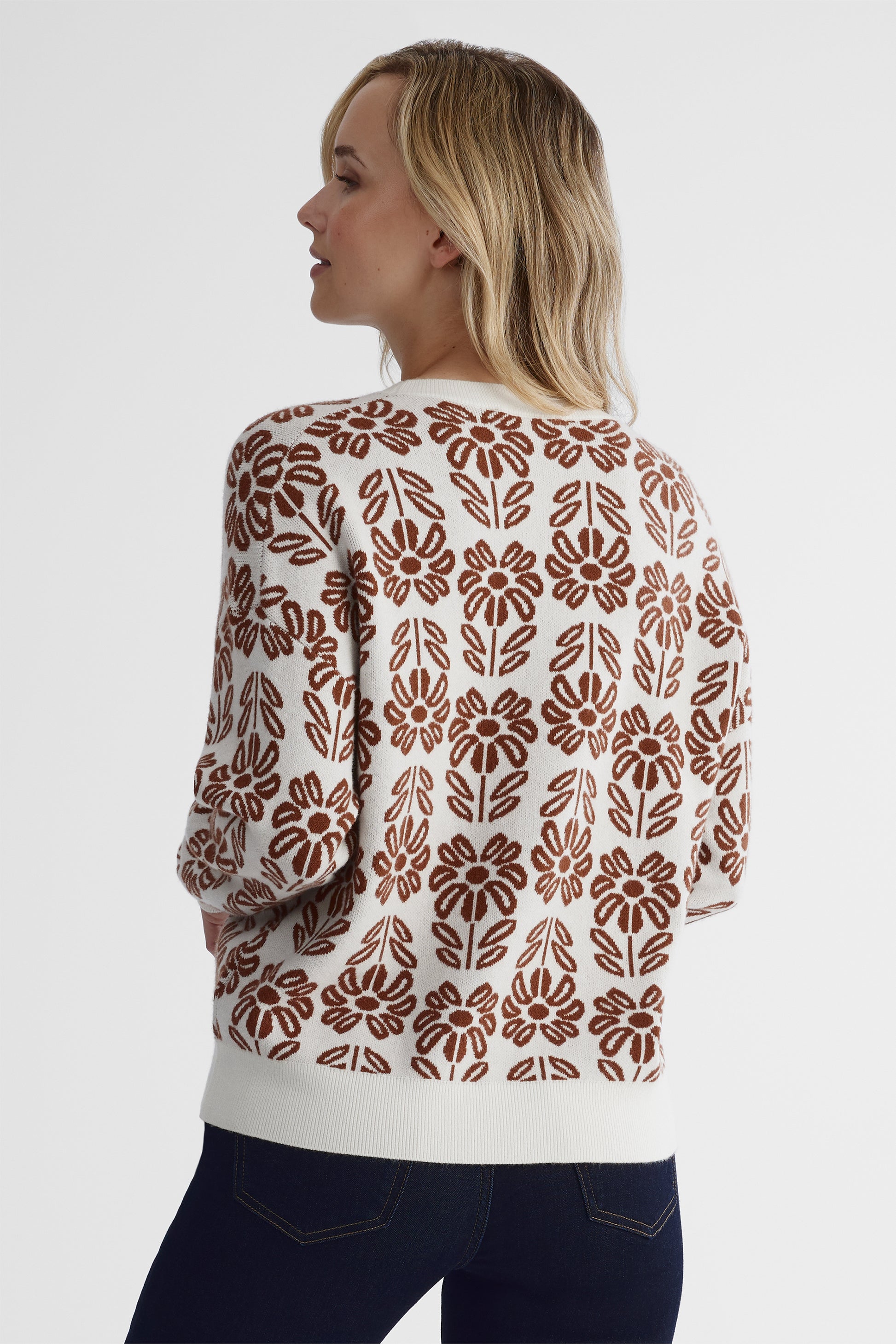 Chandail tricoté doux - Femme && BLANC CASSÉ/MULTI