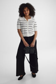 Veste en tricot manches courtes - Femme && BLANC CASSÉ/MULTI