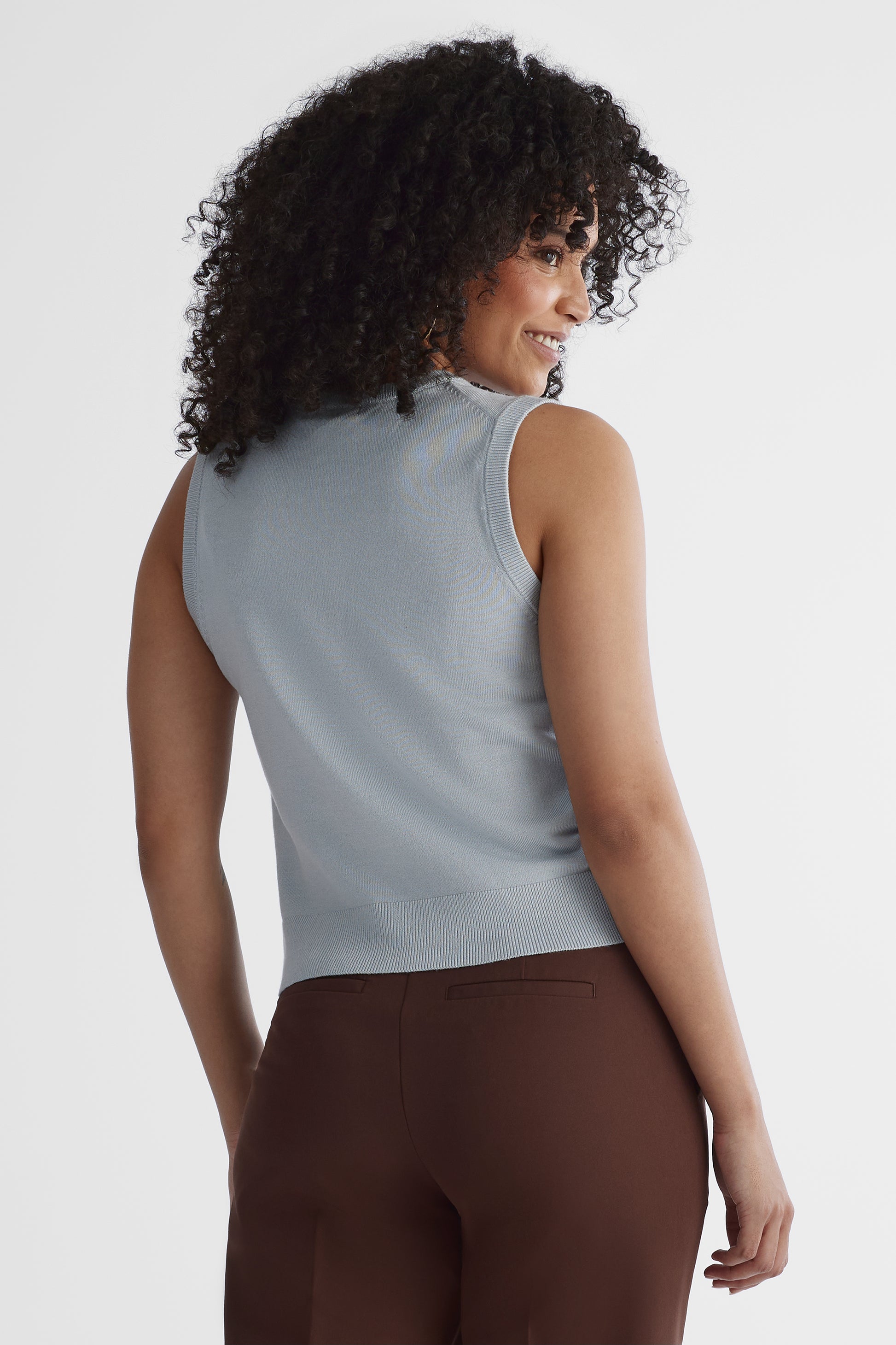 Veste en tricot fluide - Femme && GRIS