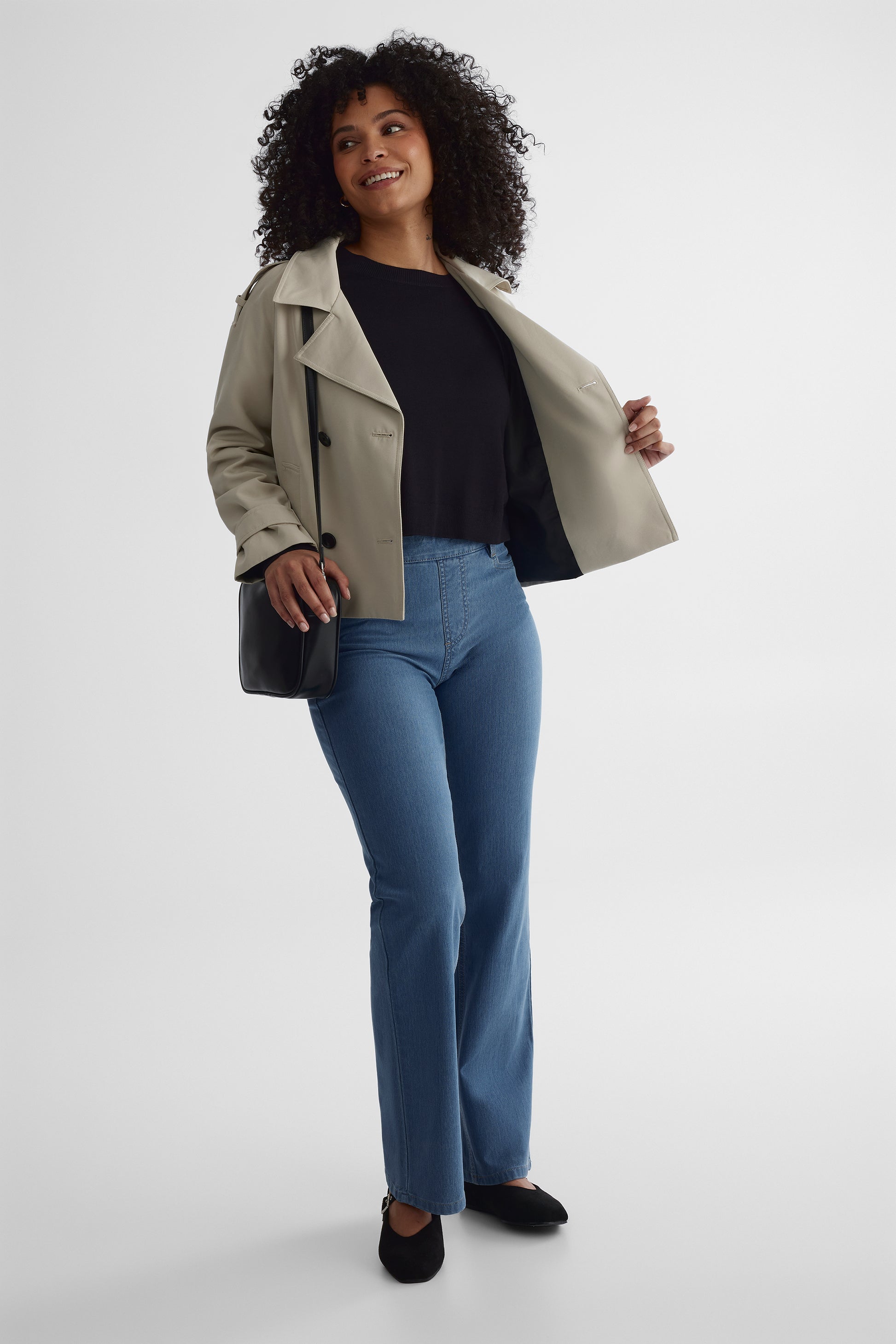 Chandail tricoté en viscose - Femme && NOIR