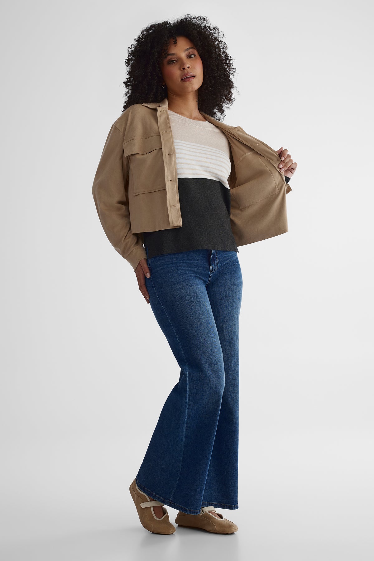 Chandail tricoté classique - Femme && OATMEAL