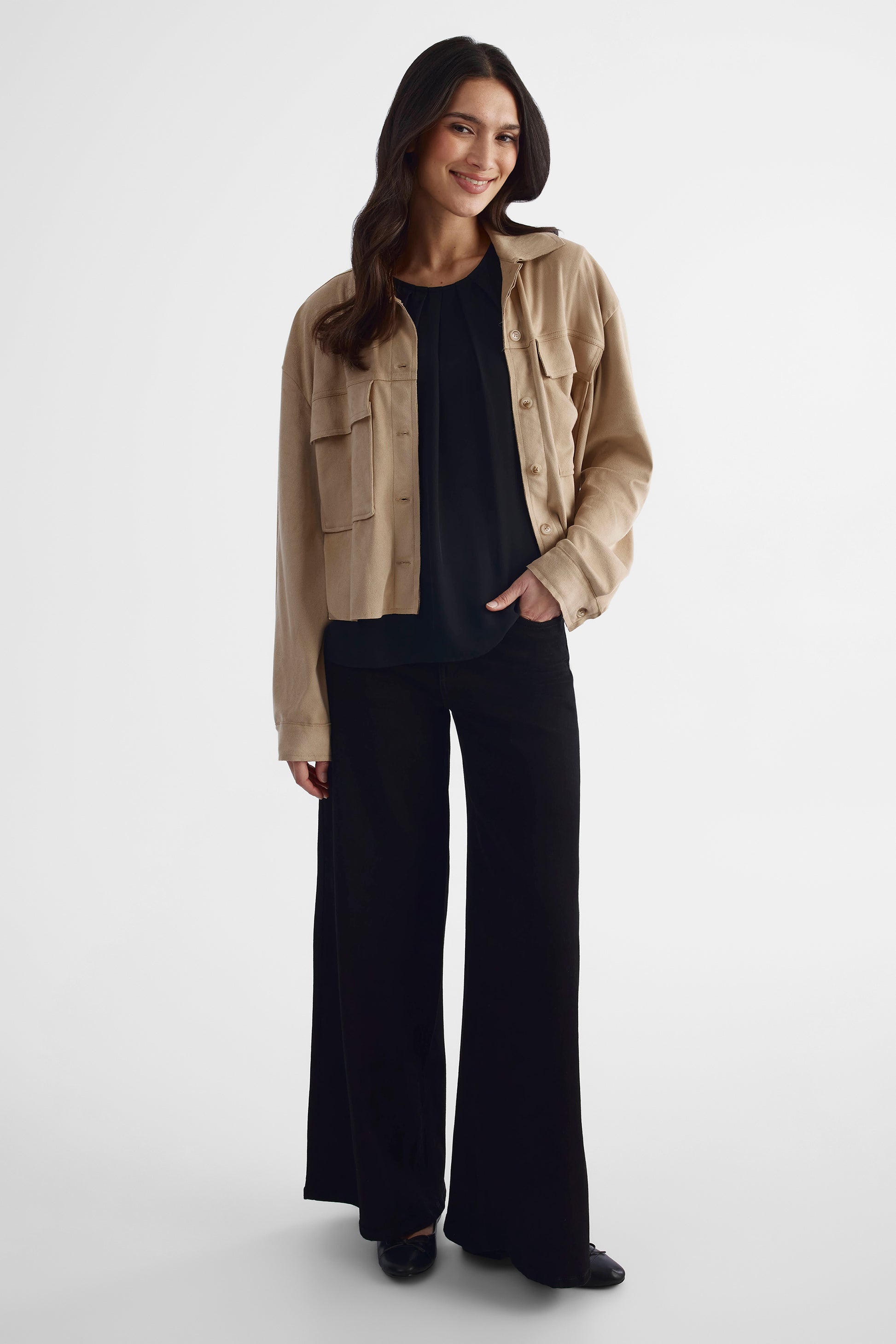 Blouse aérienne sans manches - Femme && NOIR