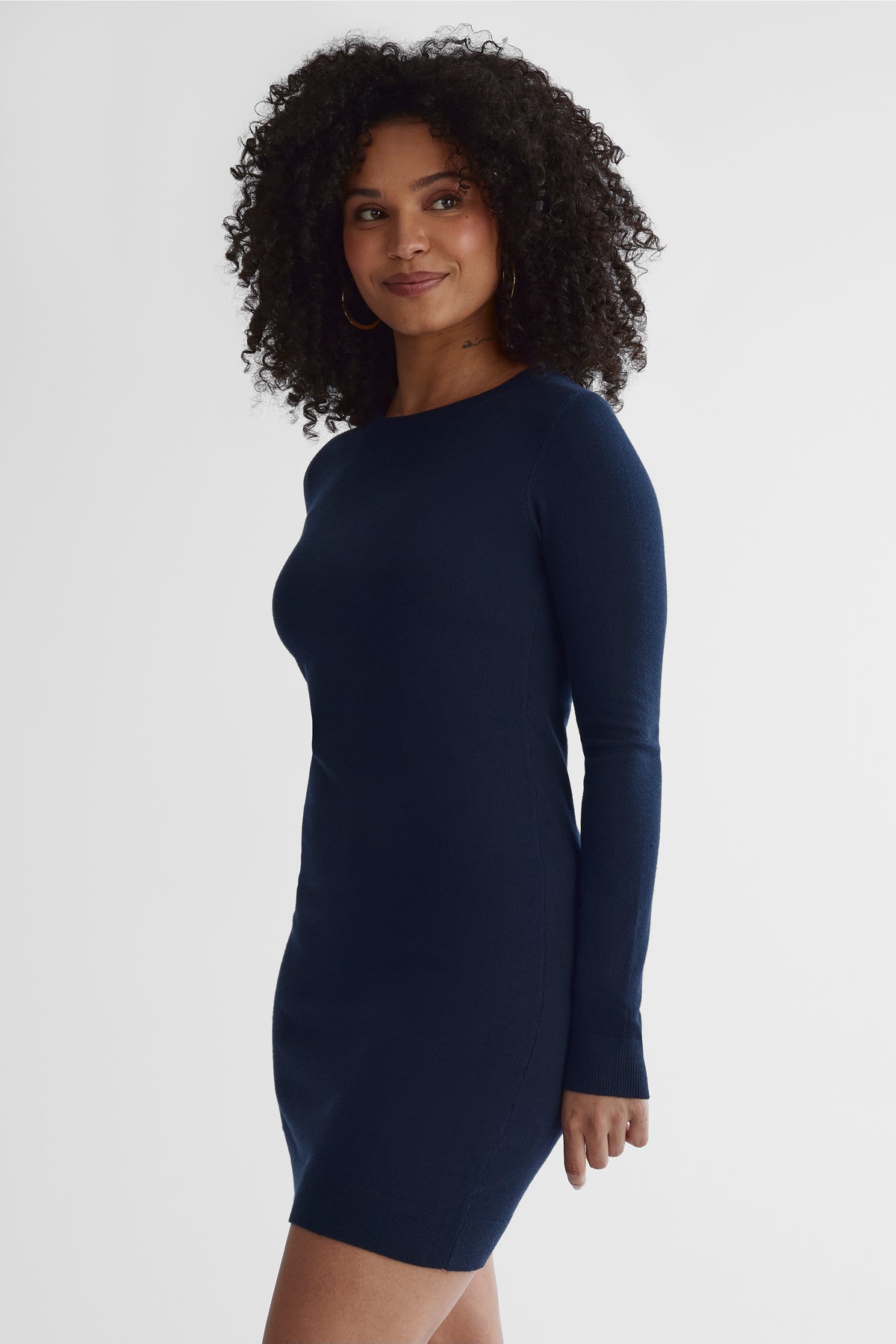 Robe en tricot super doux - Femme && MARIN