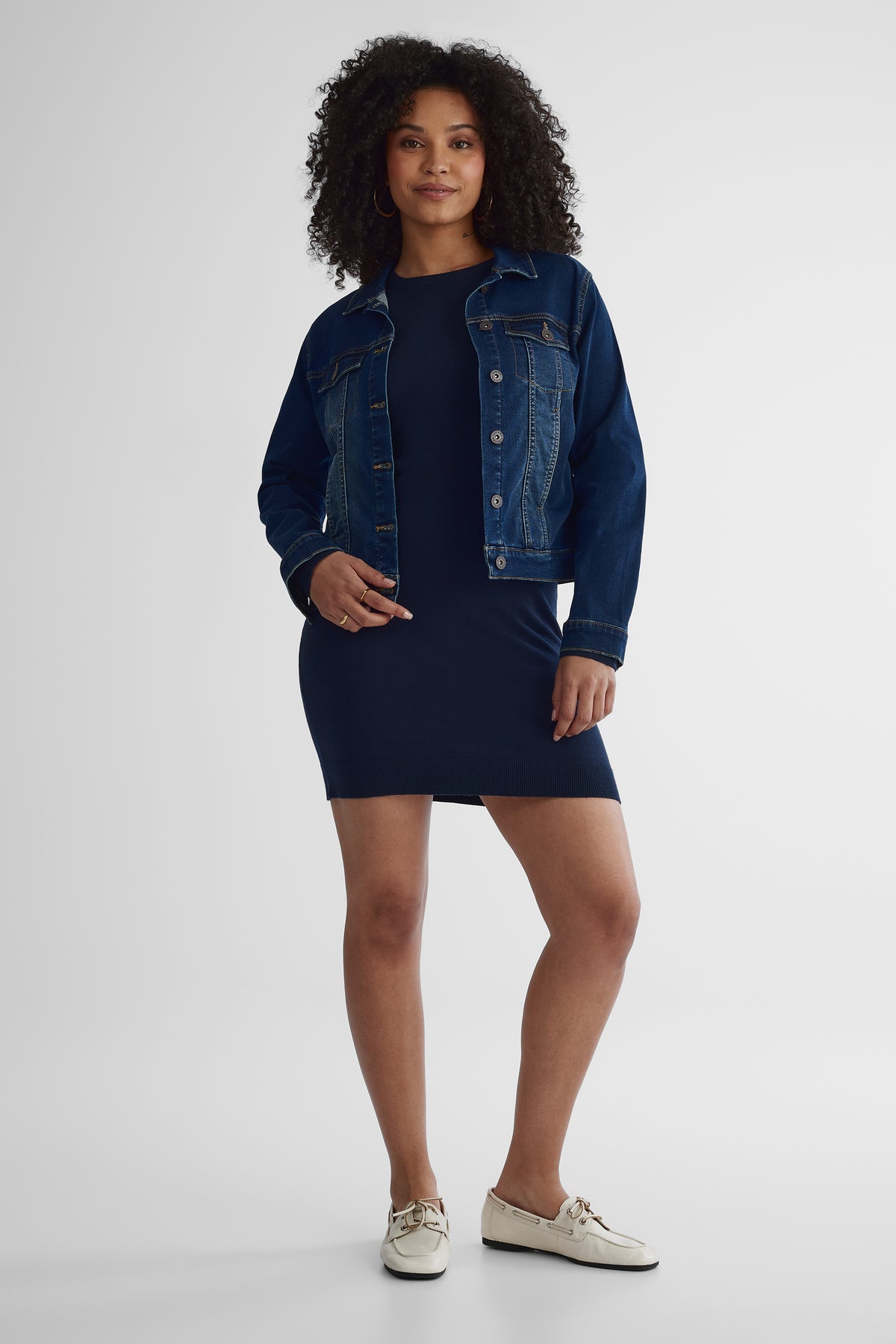 Robe en tricot super doux - Femme && MARIN