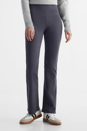 Pantalon en sergé viscose - Femme && CHARBON