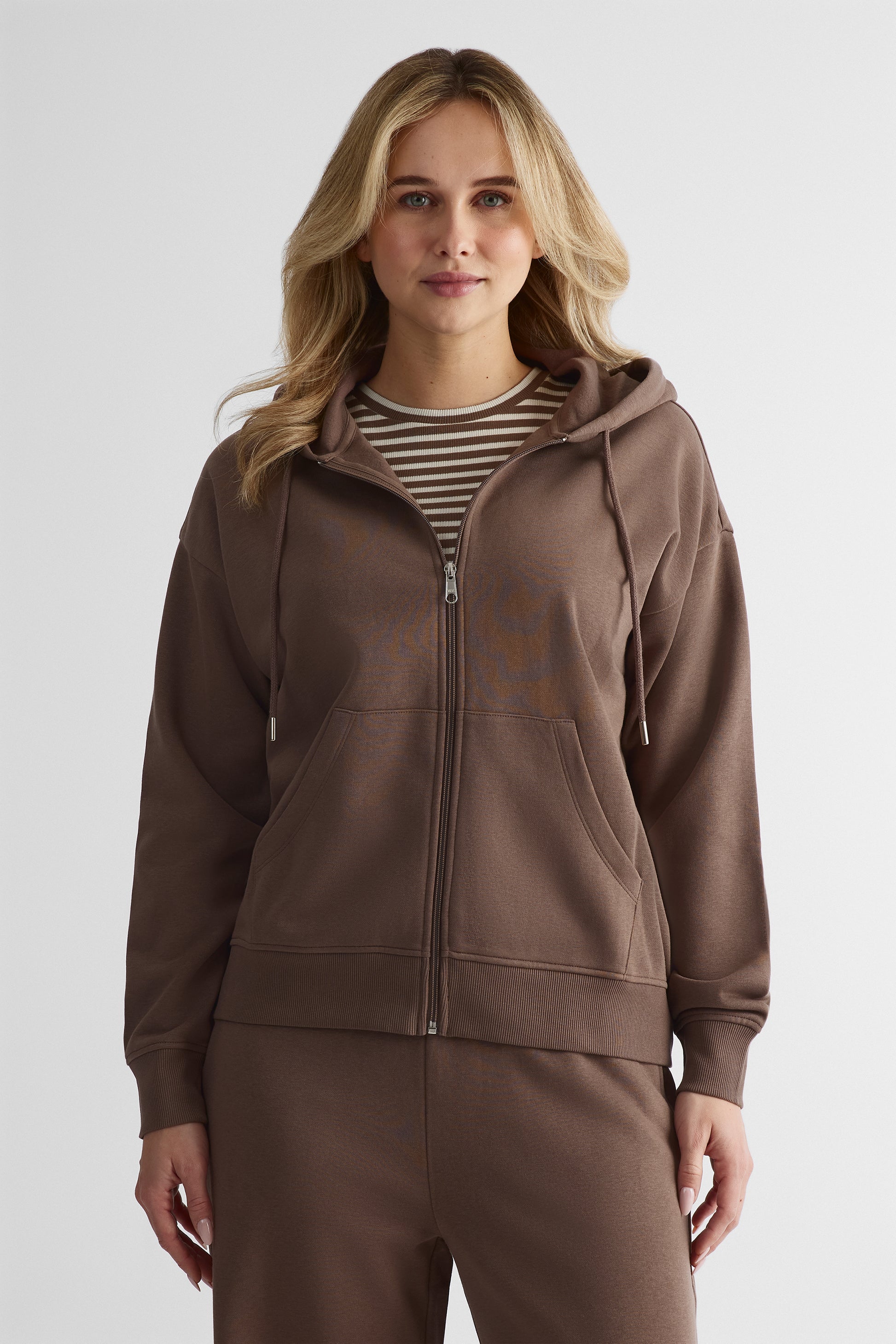 Veste ouatée coupe ample - Femme && TAUPE