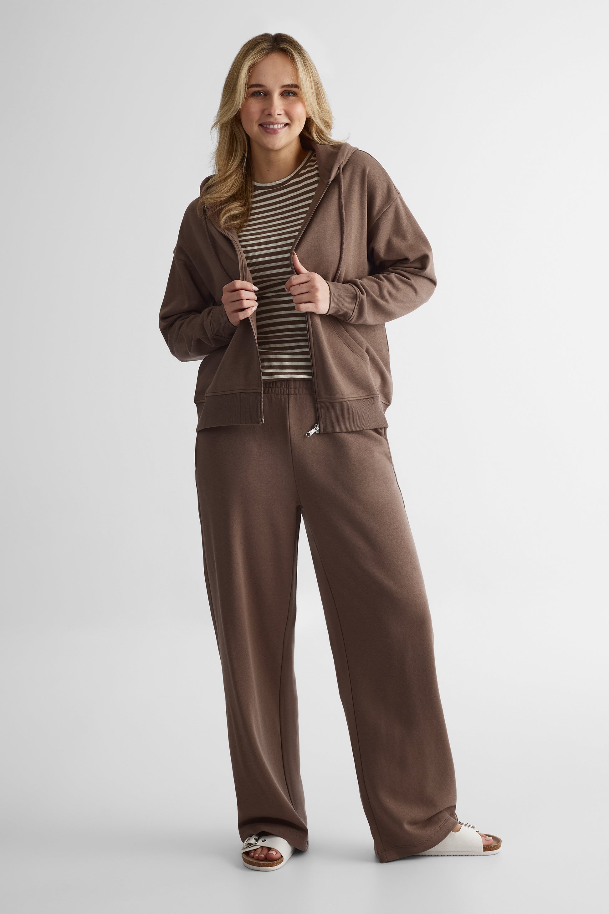 Veste ouatée coupe ample - Femme && TAUPE