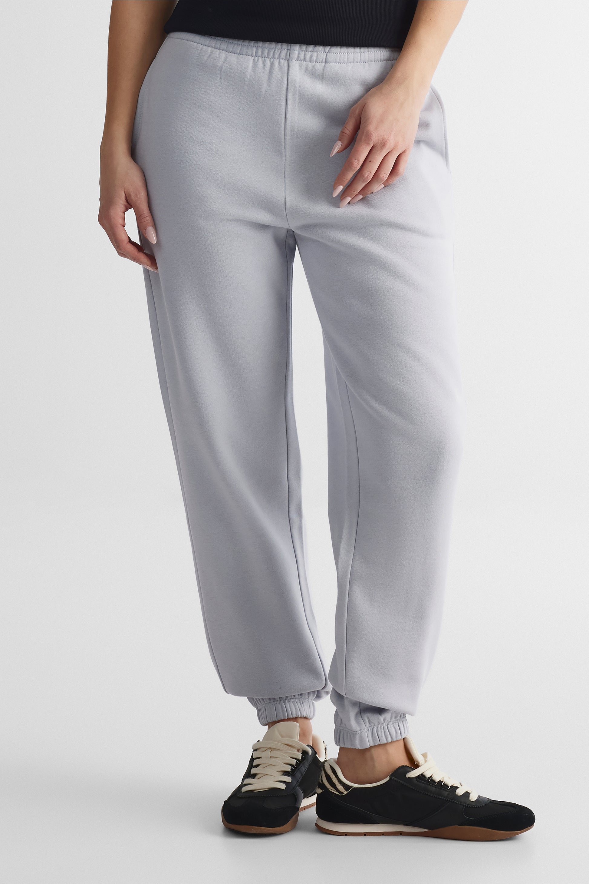 Pantalon jogger ouaté ajusté - Femme && GRIS