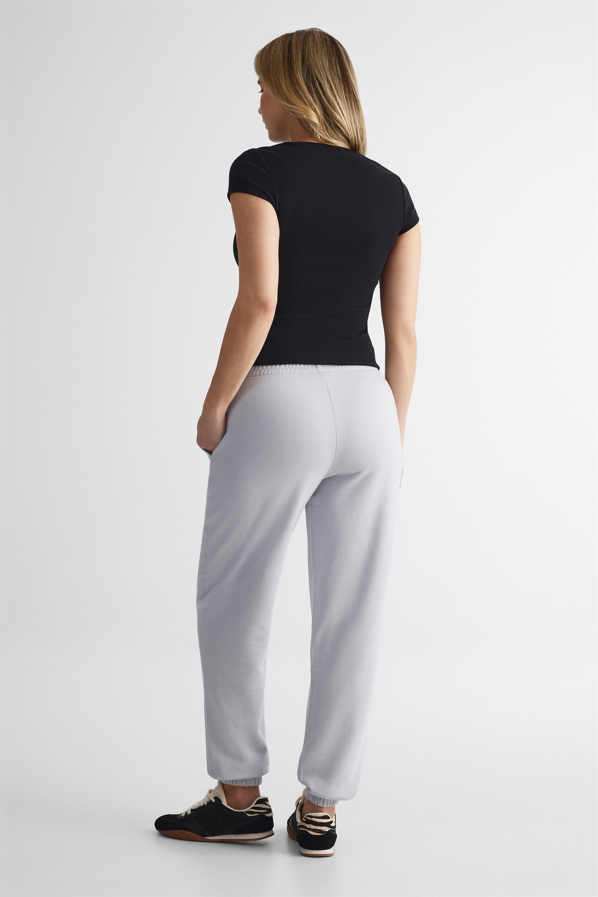Pantalon jogger ouaté ajusté - Femme && GRIS