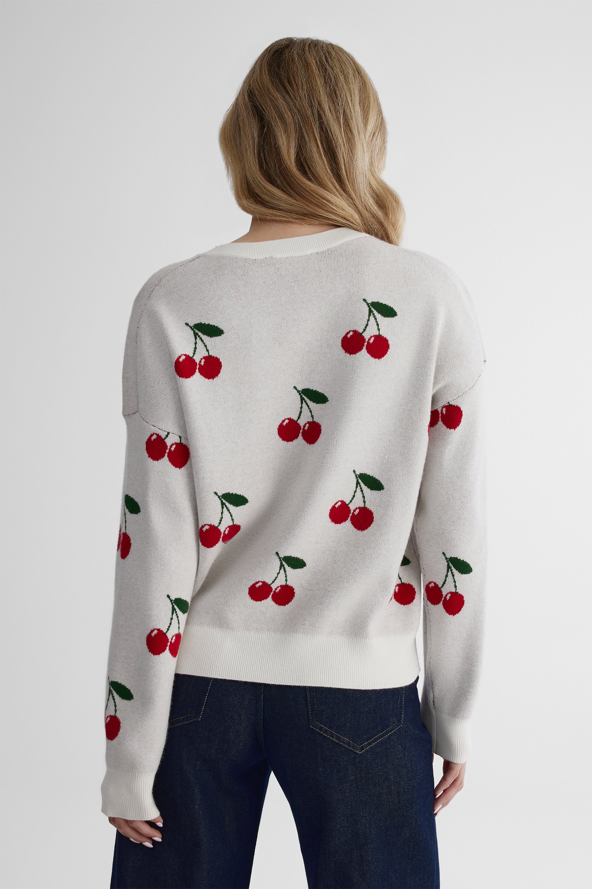 Chandail tricoté enveloppant - Femme && BLANC CASSÉ/MULTI