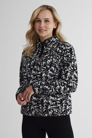 Chandail ouaté en micro polar - Femme && NOIR/MULTI