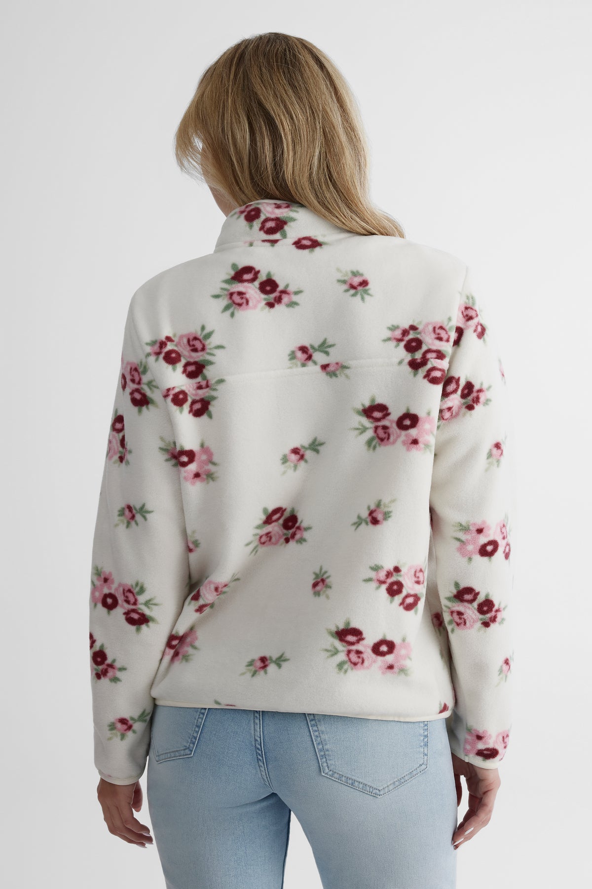 Chandail ouaté en micro polar - Femme && BLANC CASSÉ/MULTI