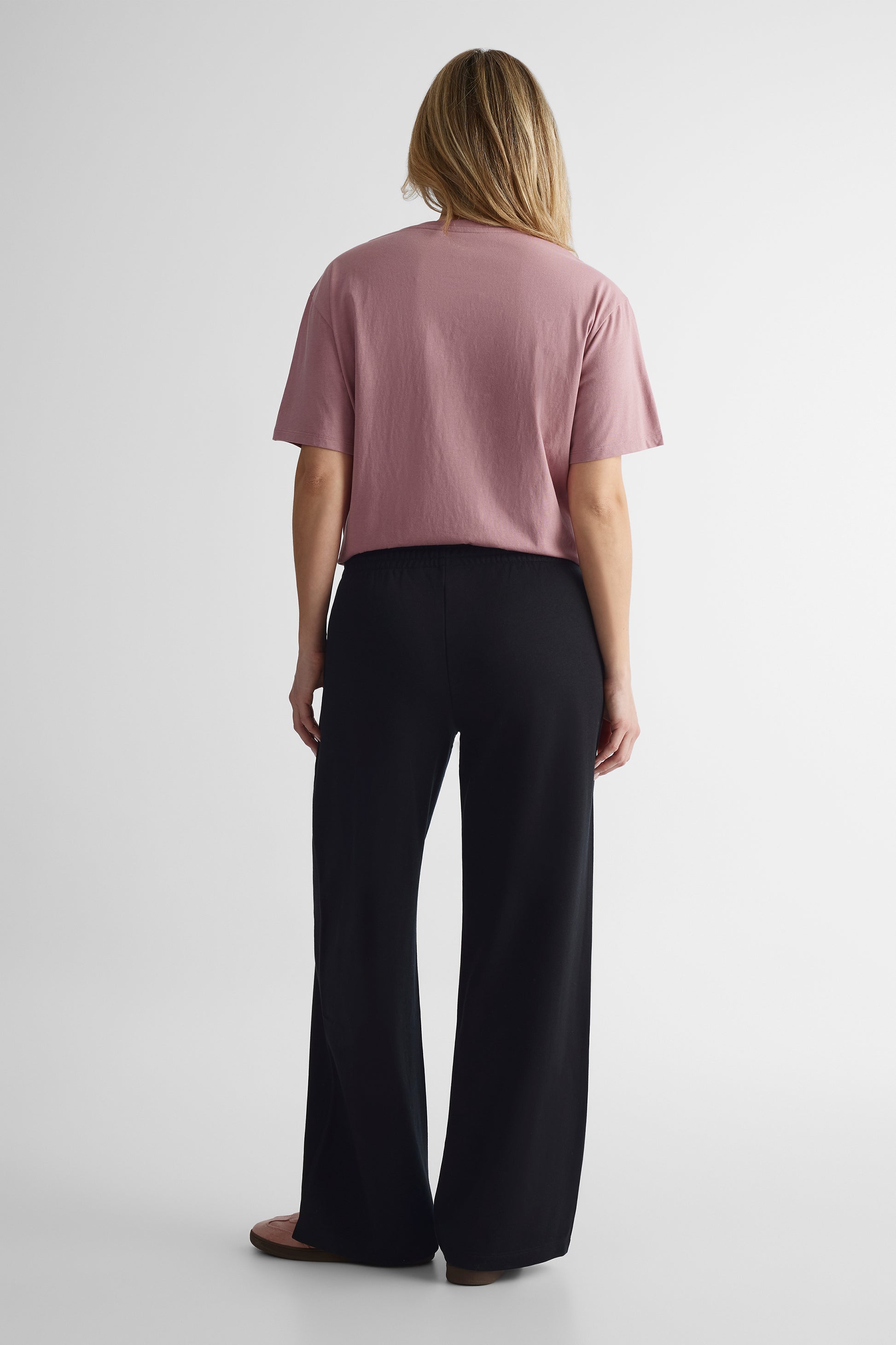 Pantalon jogger ouaté coupe large - Femme && NOIR