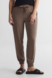 Pantalon en sergé fluide - Femme && TAUPE