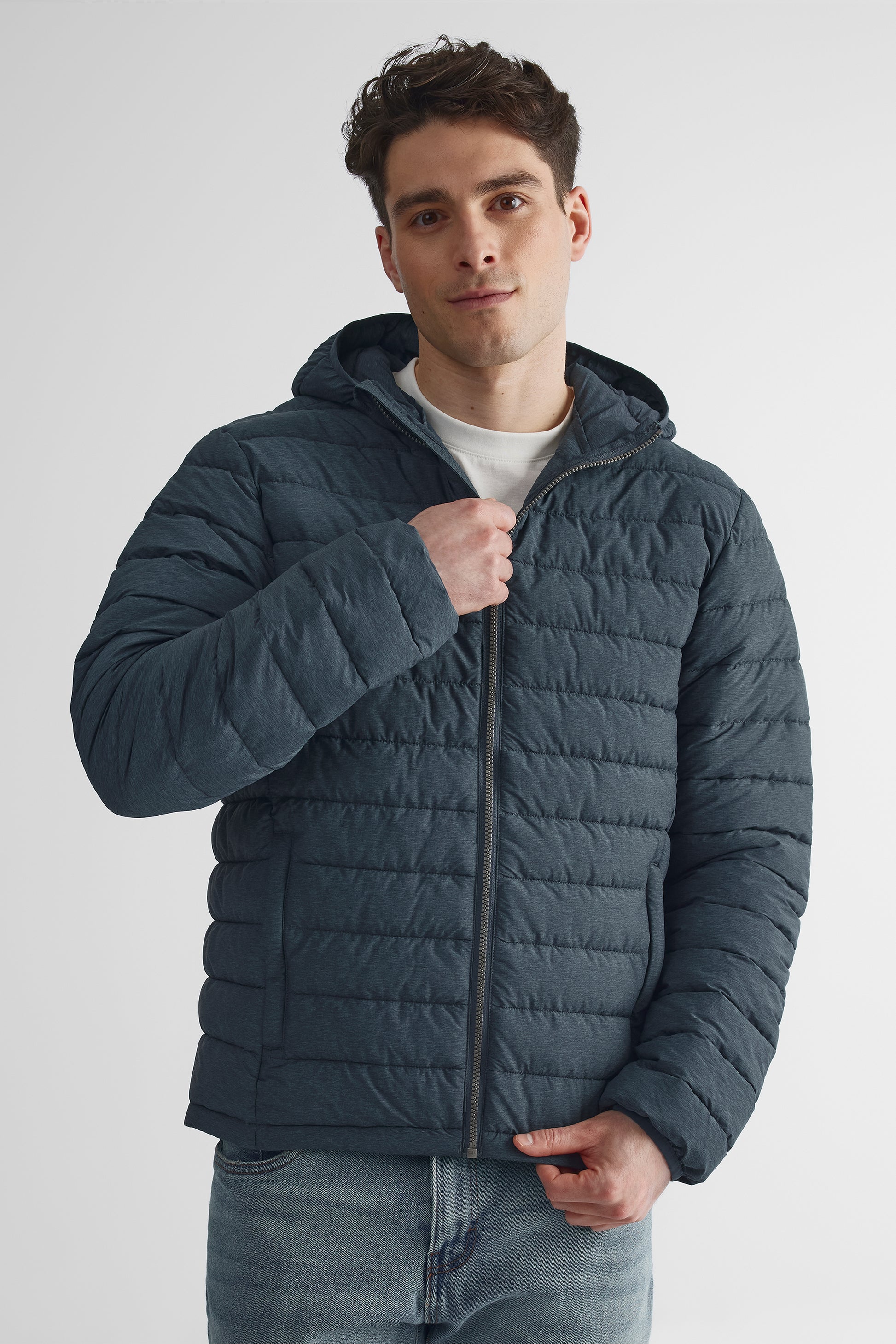 Manteau coquille coupe-vent - Homme && MARIN