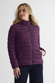 Manteau coquille de mi-saison - Femme && BOURGOGNE
