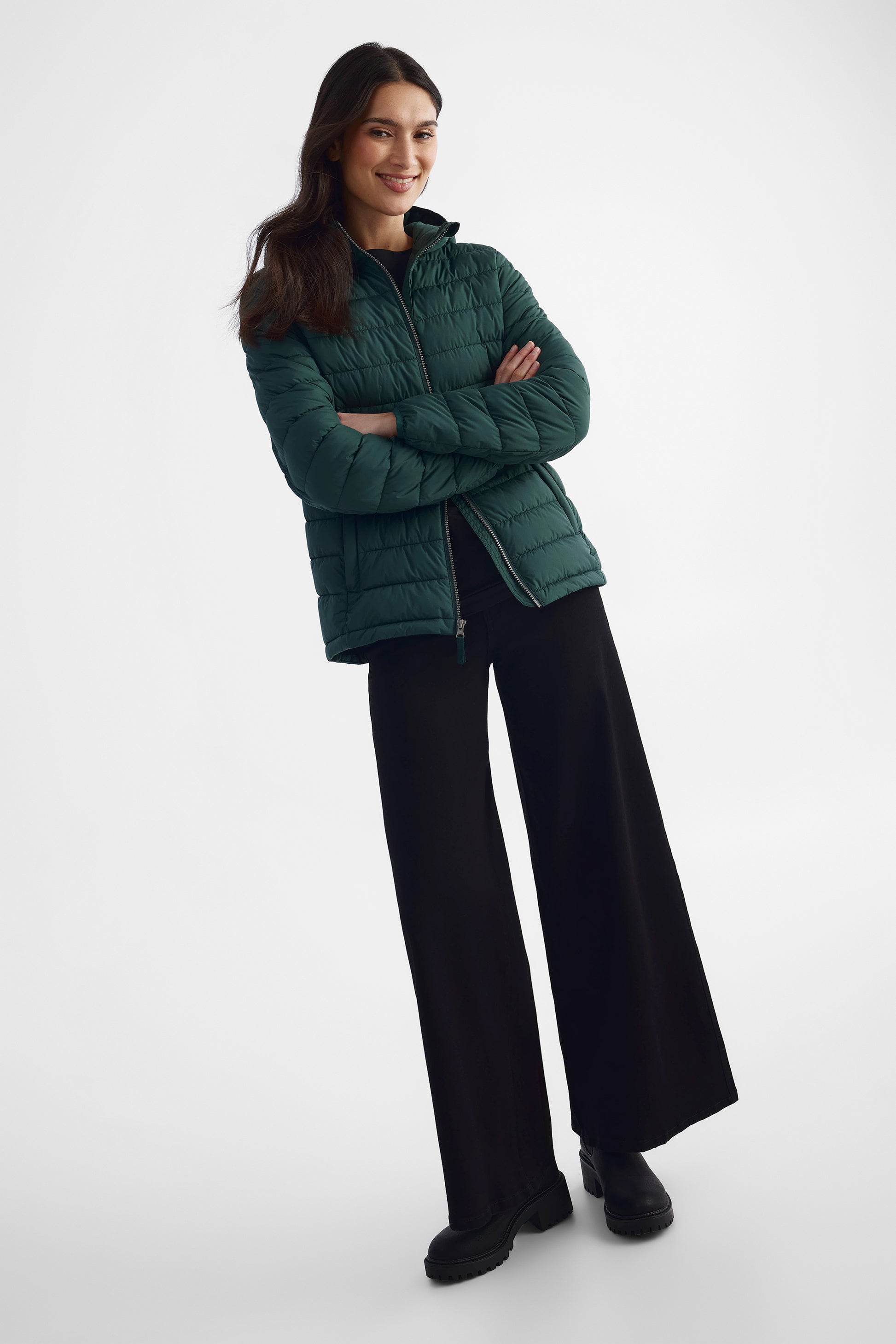 Manteau coquille TAG léger et polyvalent - Femme && VERT FONCE