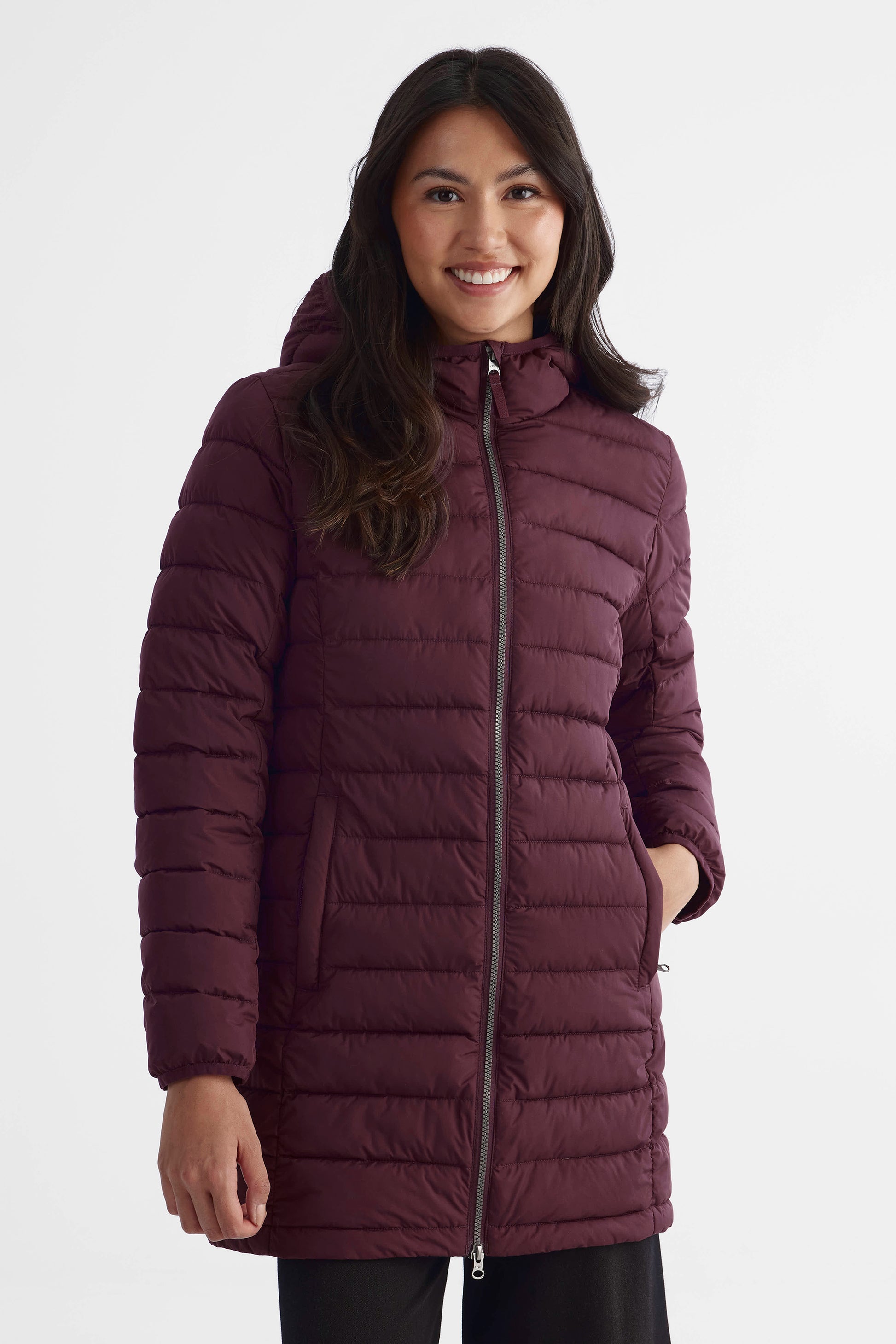 Manteau coquille TAG pour la mi-saison - Femme && BOURGOGNE