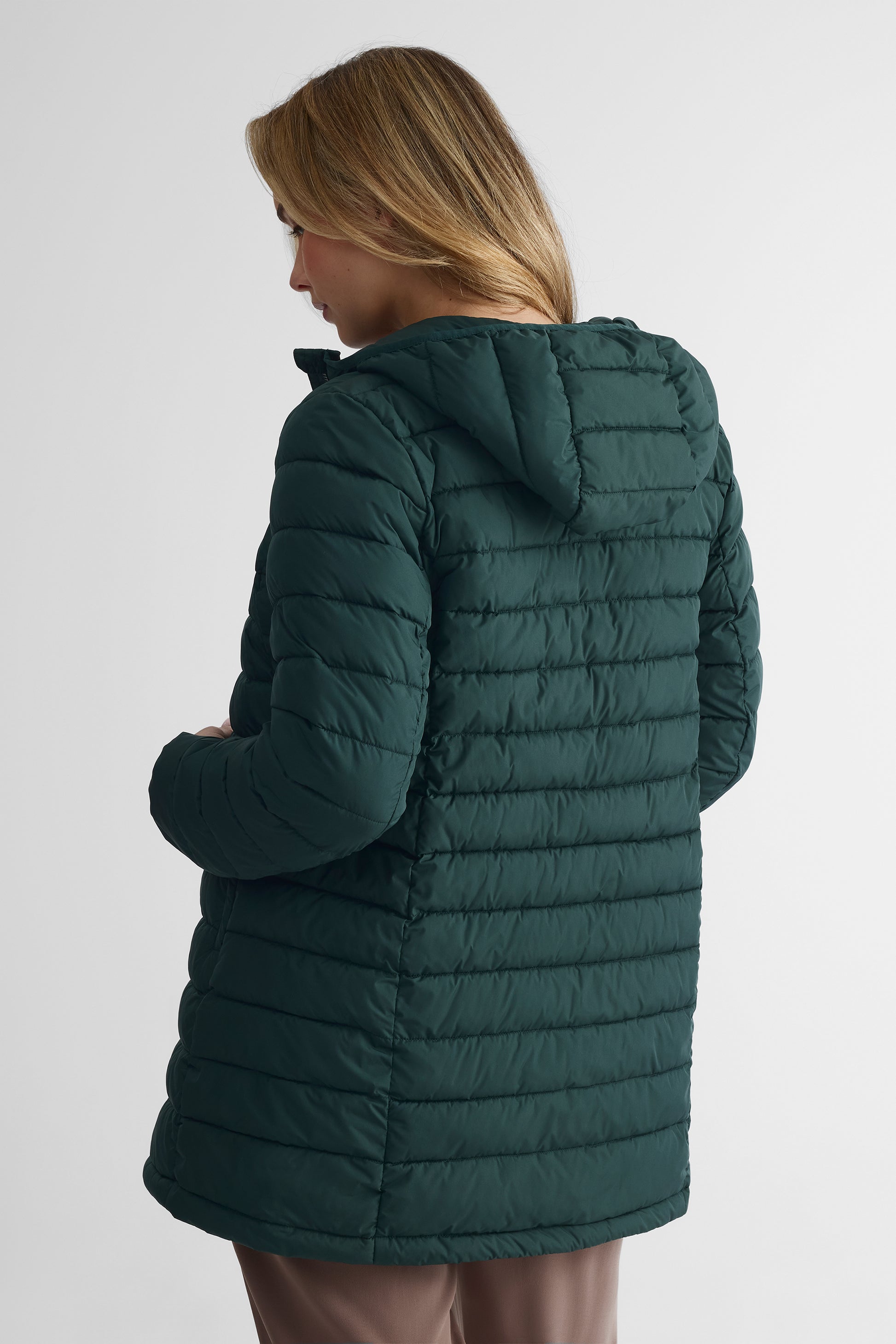 Manteau coquille TAG essentiel du quotidien - Femme && VERT FONCE