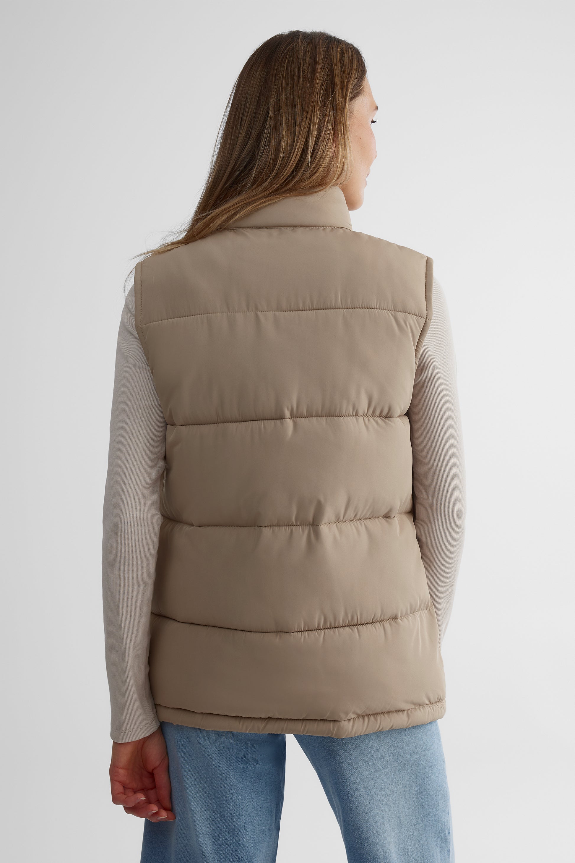 Veste TAG en taffetas légère - Femme && TAUPE