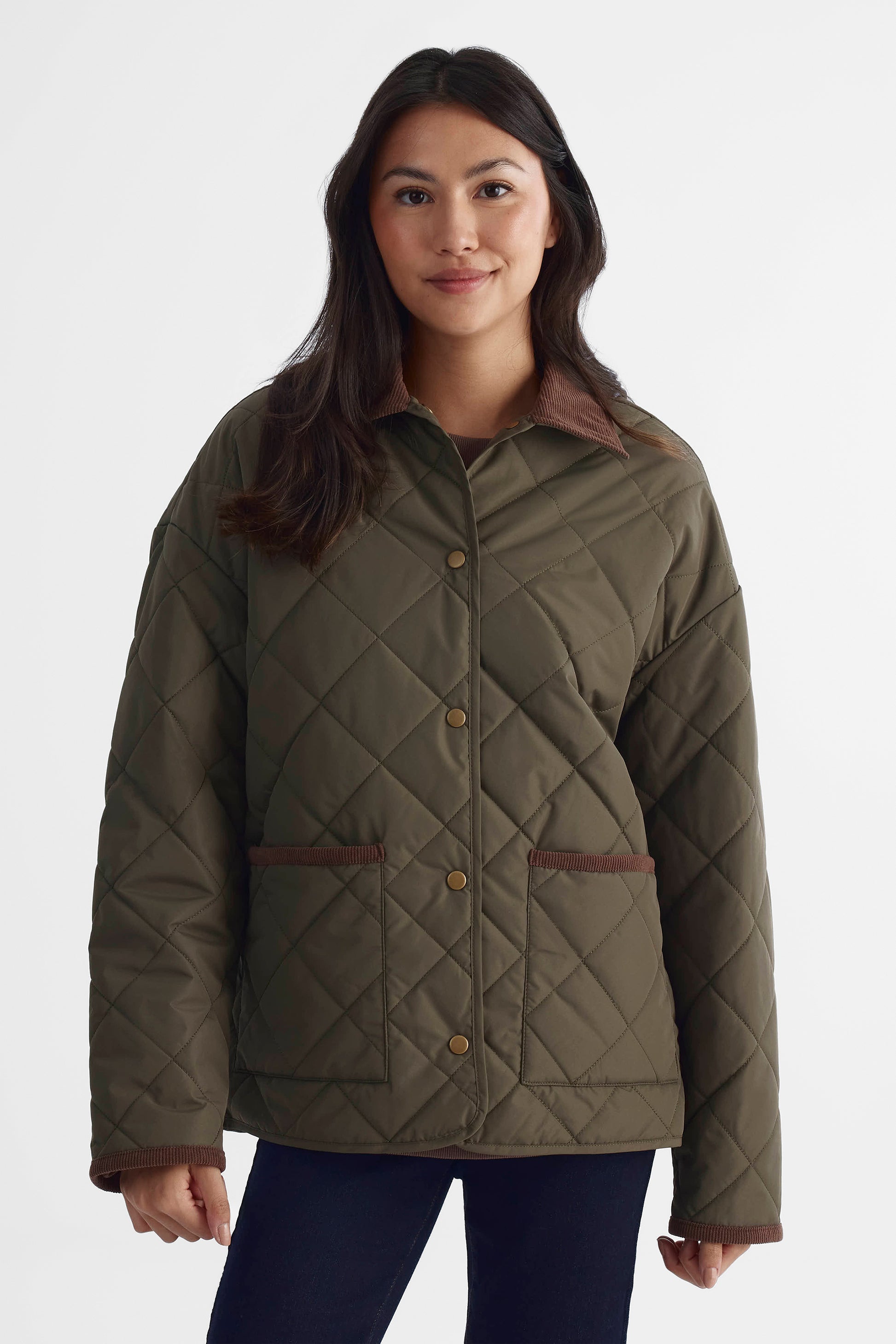 Manteau de ville TAG allure urbaine - Femme && KAKI