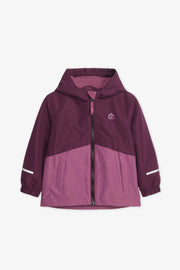 Manteau coquille BLACK MOUNTAIN de plein air - Bébé fille && PRUNE