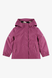 Manteau coquille TAG léger en pongee - Enfant fille && RAISIN