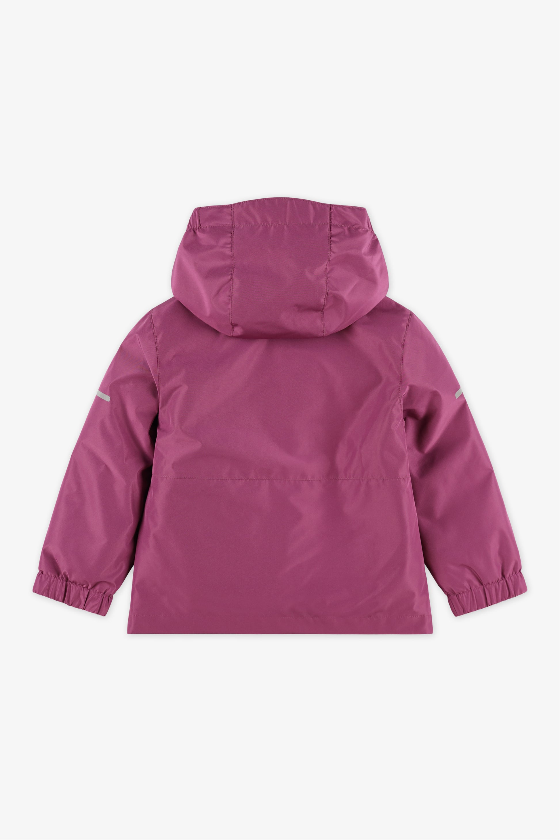 Manteau coquille TAG léger en pongee - Enfant fille && RAISIN