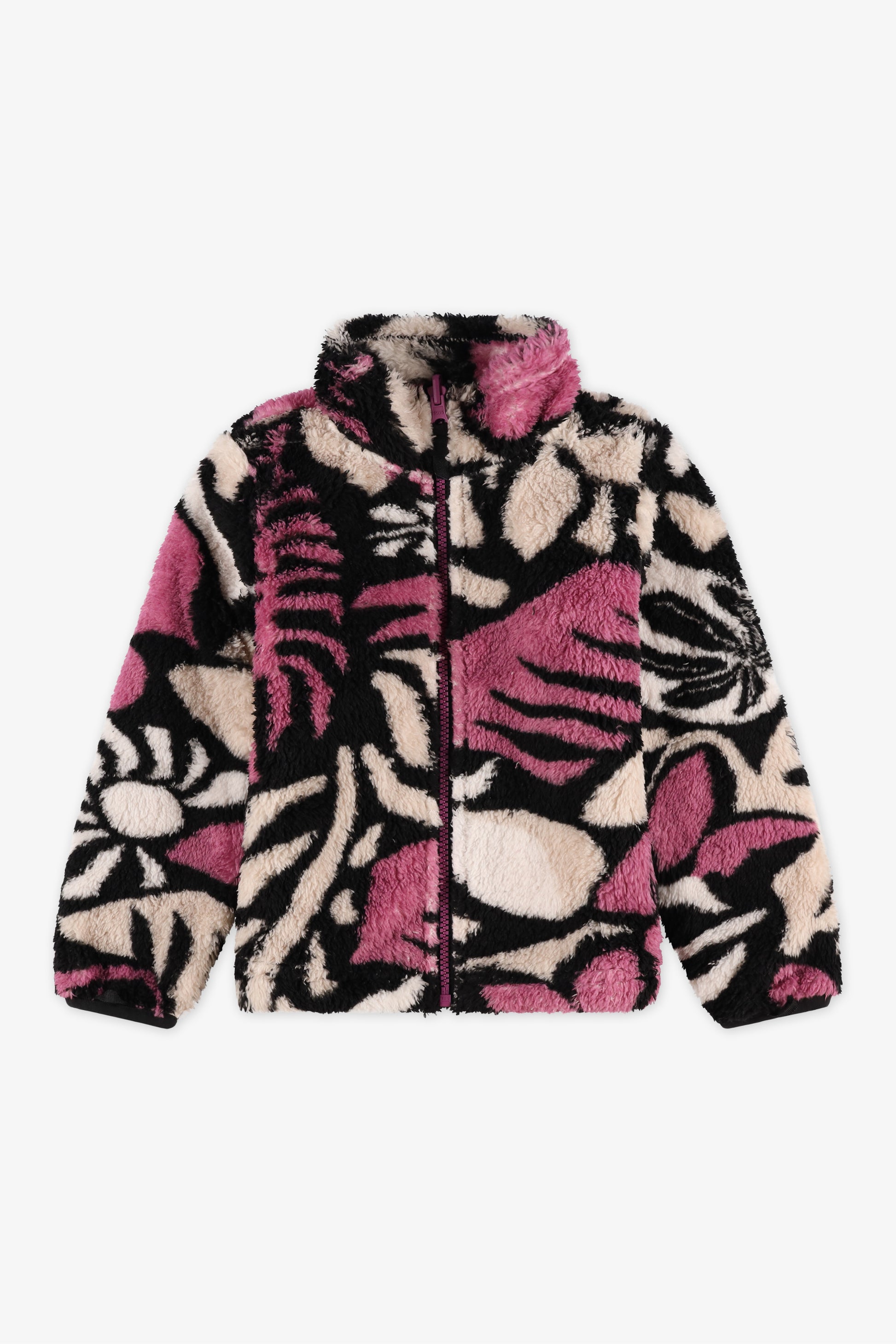 Manteau coquille TAG léger en pongee - Enfant fille && RAISIN