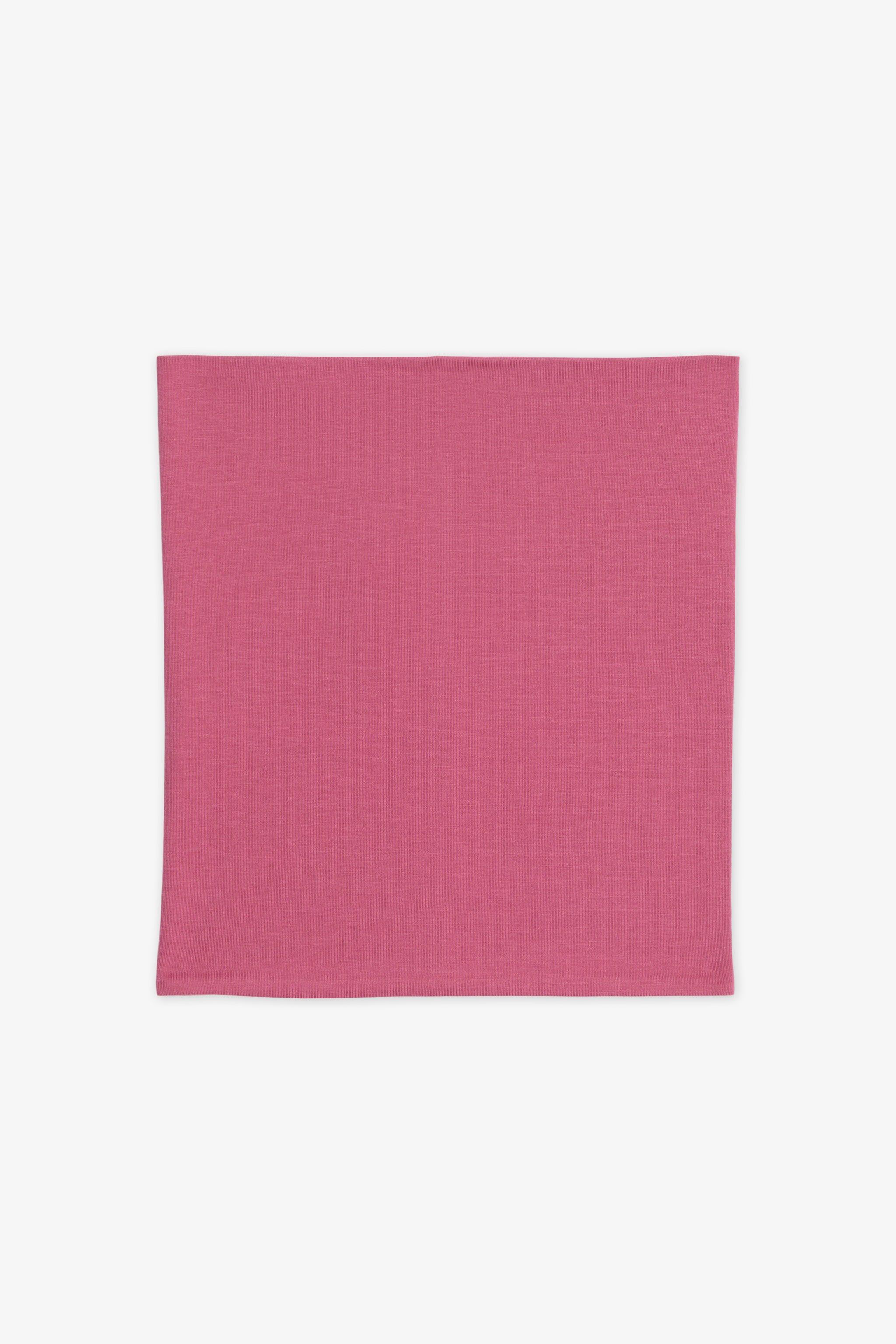 Cache-cou tube TAG en tricot extensible - Enfant fille && FRAMBOISE