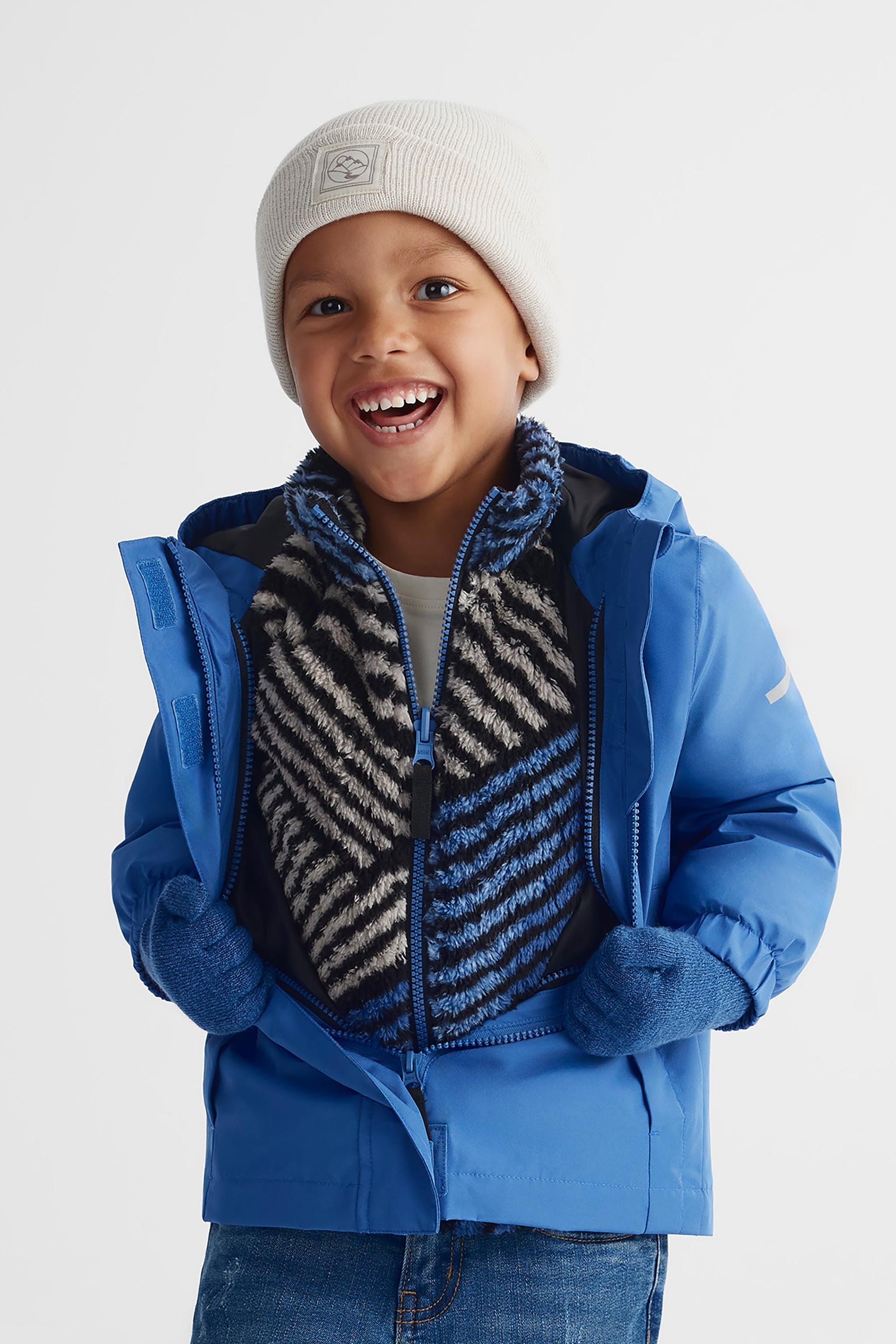 Manteau coquille léger - Enfant garçon && BLEU