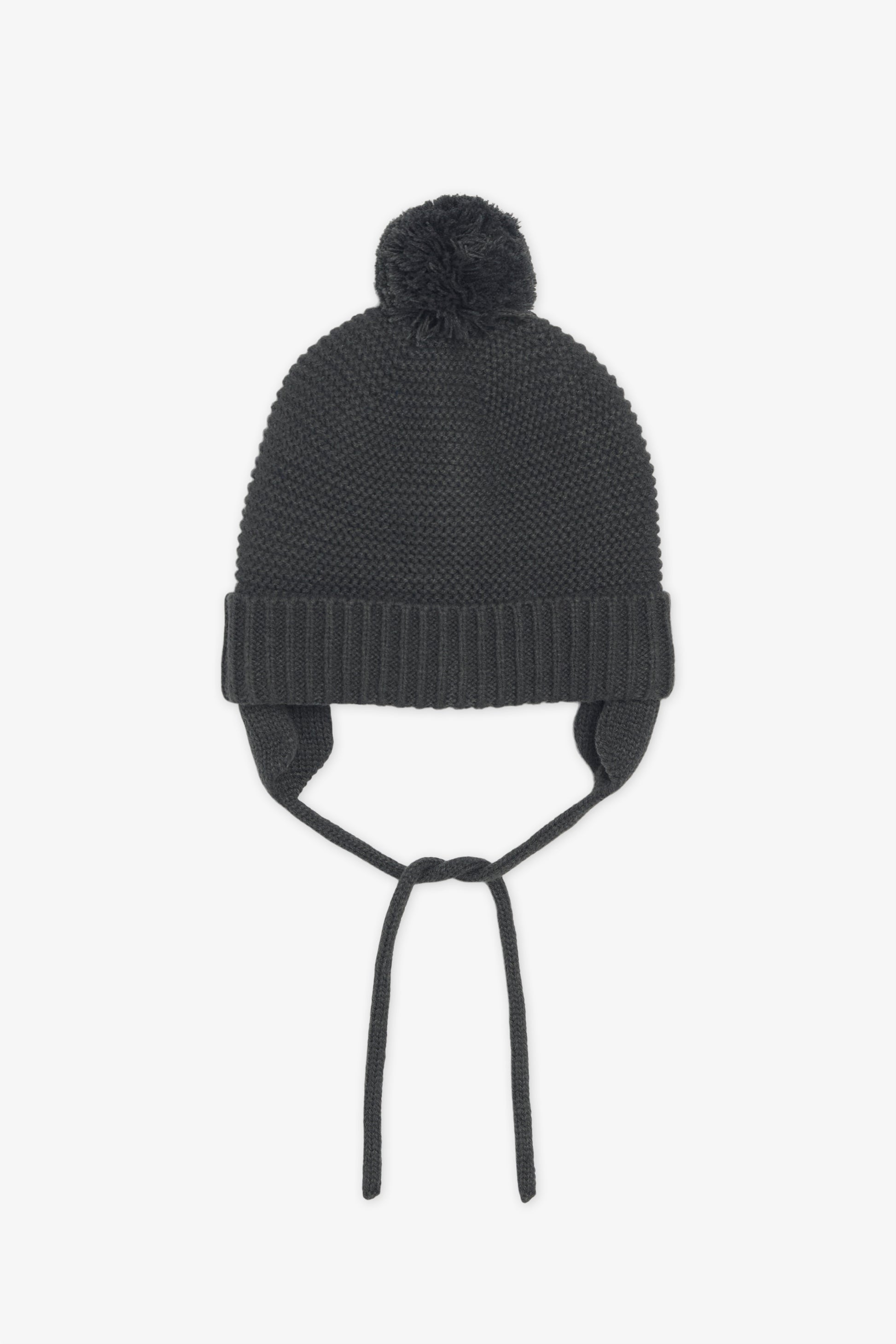 Tuque péruvienne en tricot - Enfant garçon && CHARBON