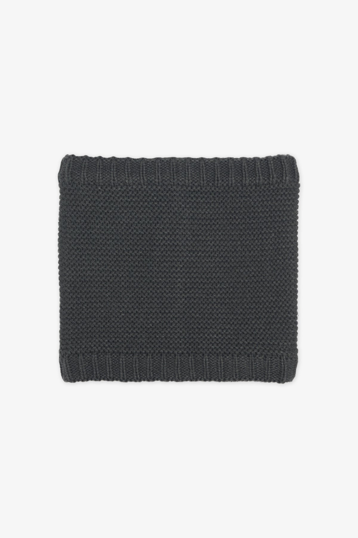 Cache-cou tube TAG en tricot - Enfant garçon && CHARBON