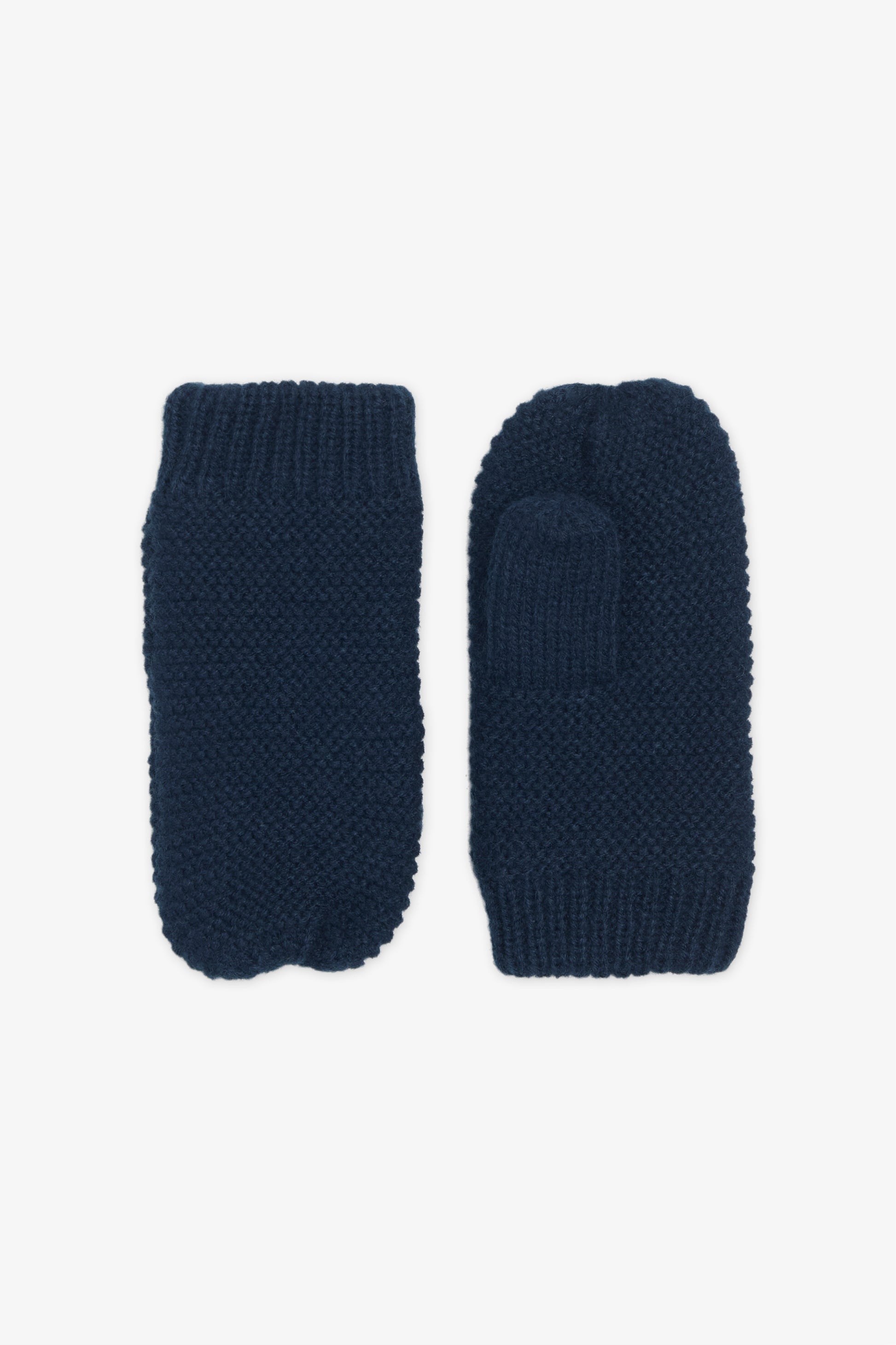 Mitaines en tricot d'acrylique - Enfant garçon && MARIN