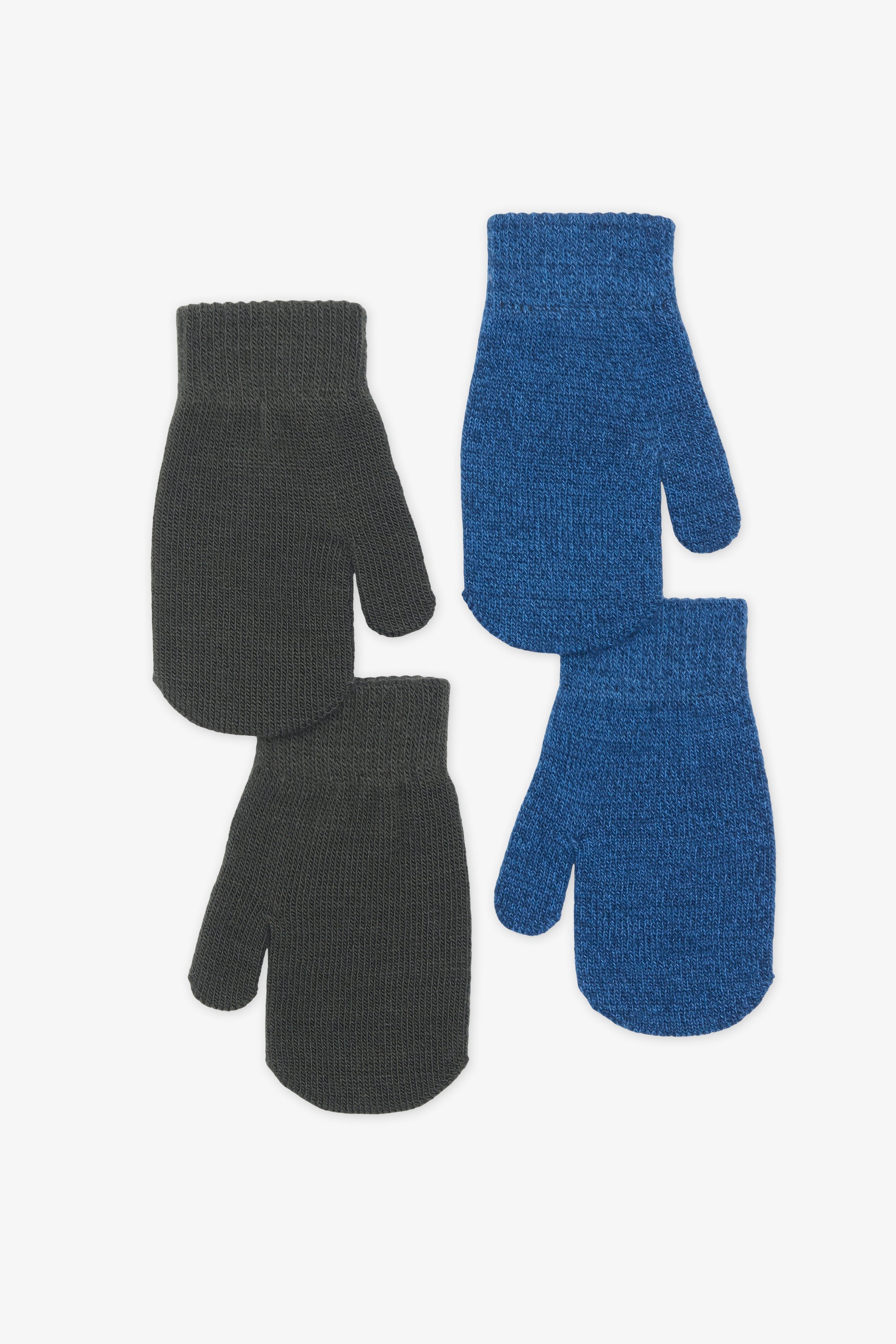 Emballage double de mitaines tricotées - Enfant garçon && KAKI